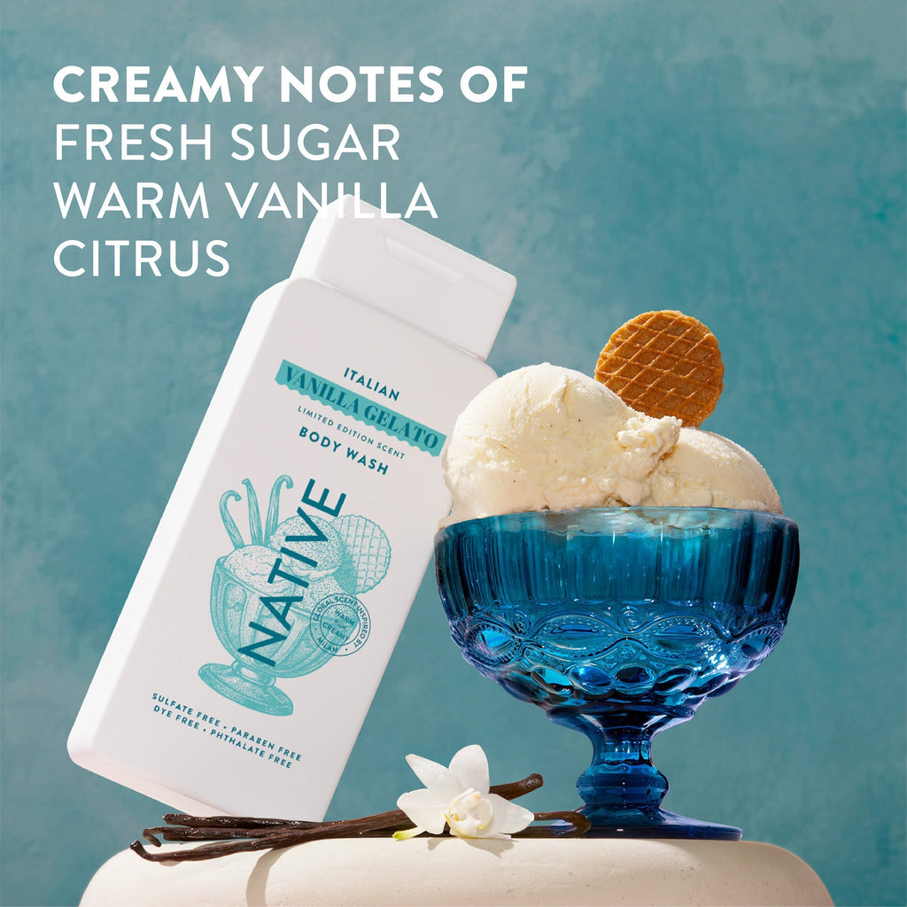 Body Wash Italian Vanilla Gelato 18oz Limited Edition Everyday Essential