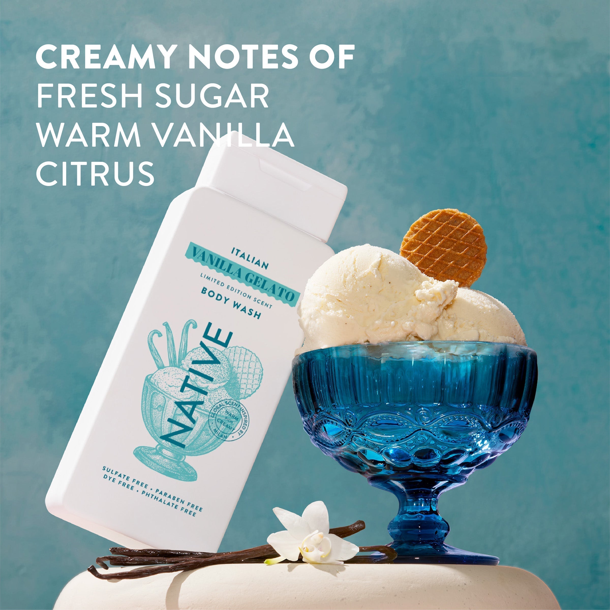 Body Wash Italian Vanilla Gelato 18oz Limited Edition Everyday Essential