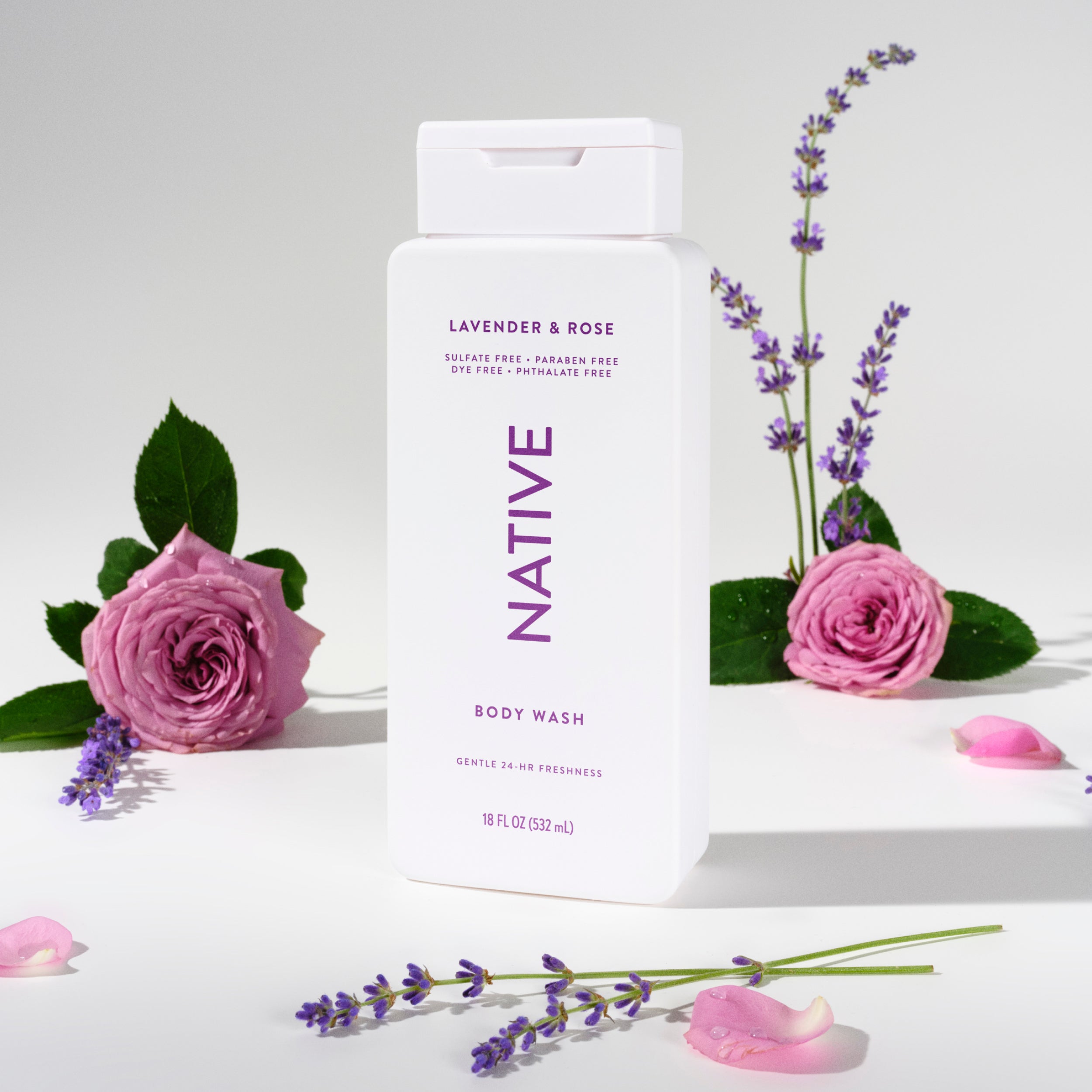 Body Wash Lavender and Rose 18oz Classic Everyday Essential