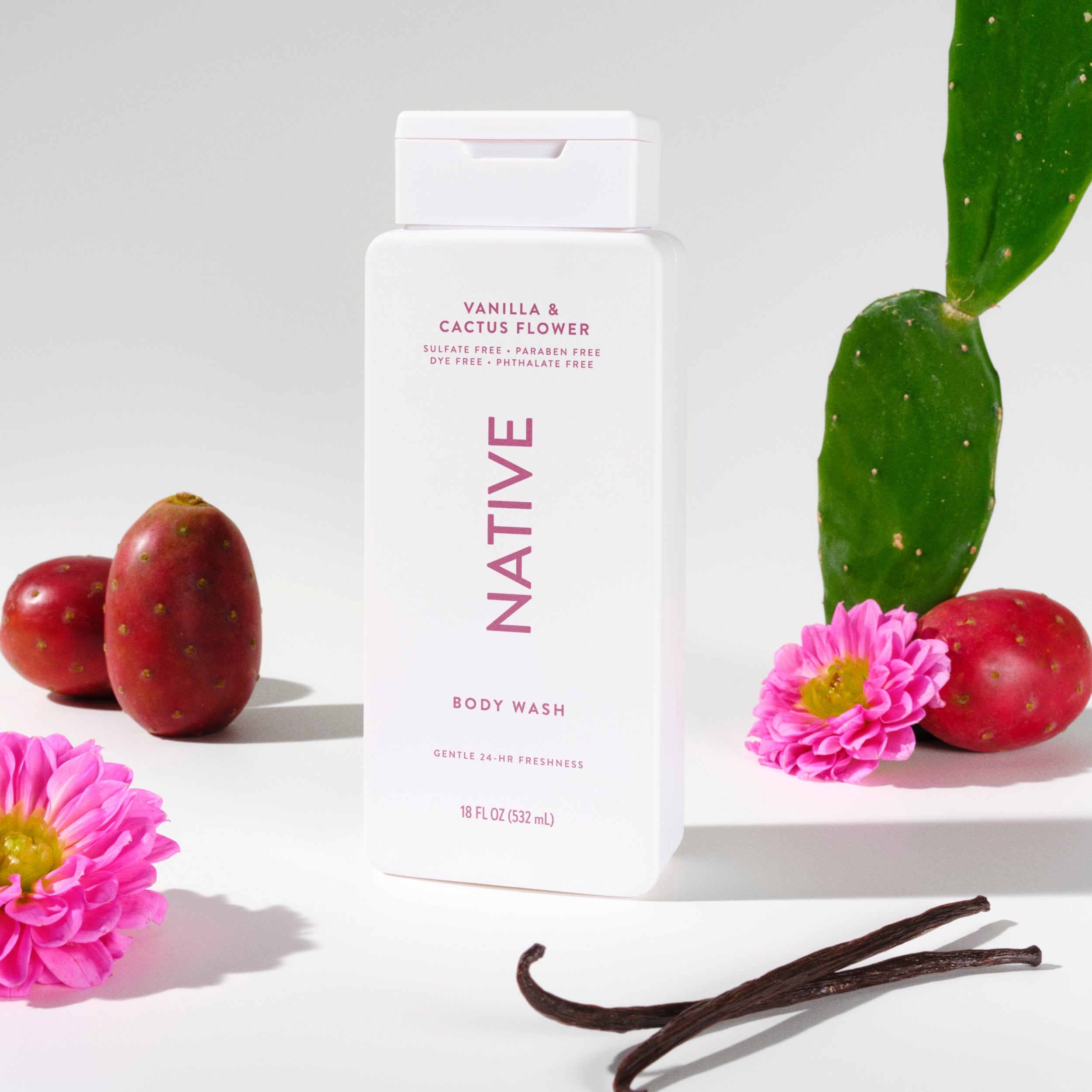Body Wash Vanilla and Cactus Flower 18oz Classic Everyday Essential
