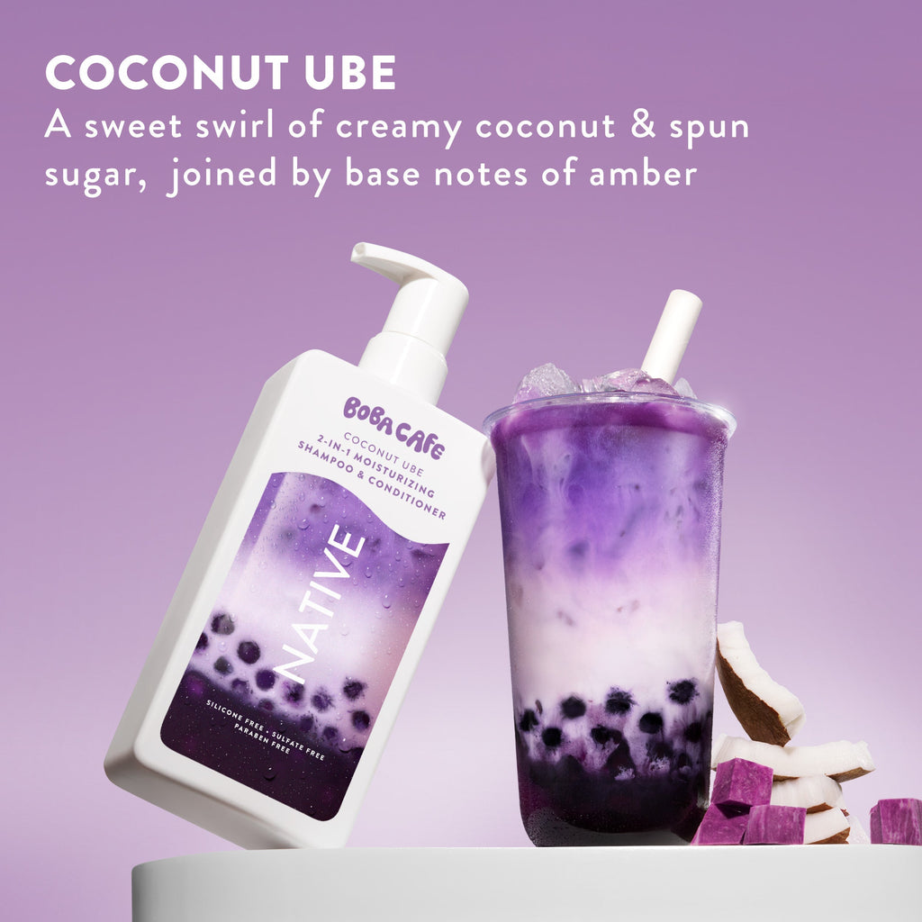Moisturizing 2 in 1 Shampoo and Conditioner Coconut Ube 16.5oz Limited Edition Everyday Essential