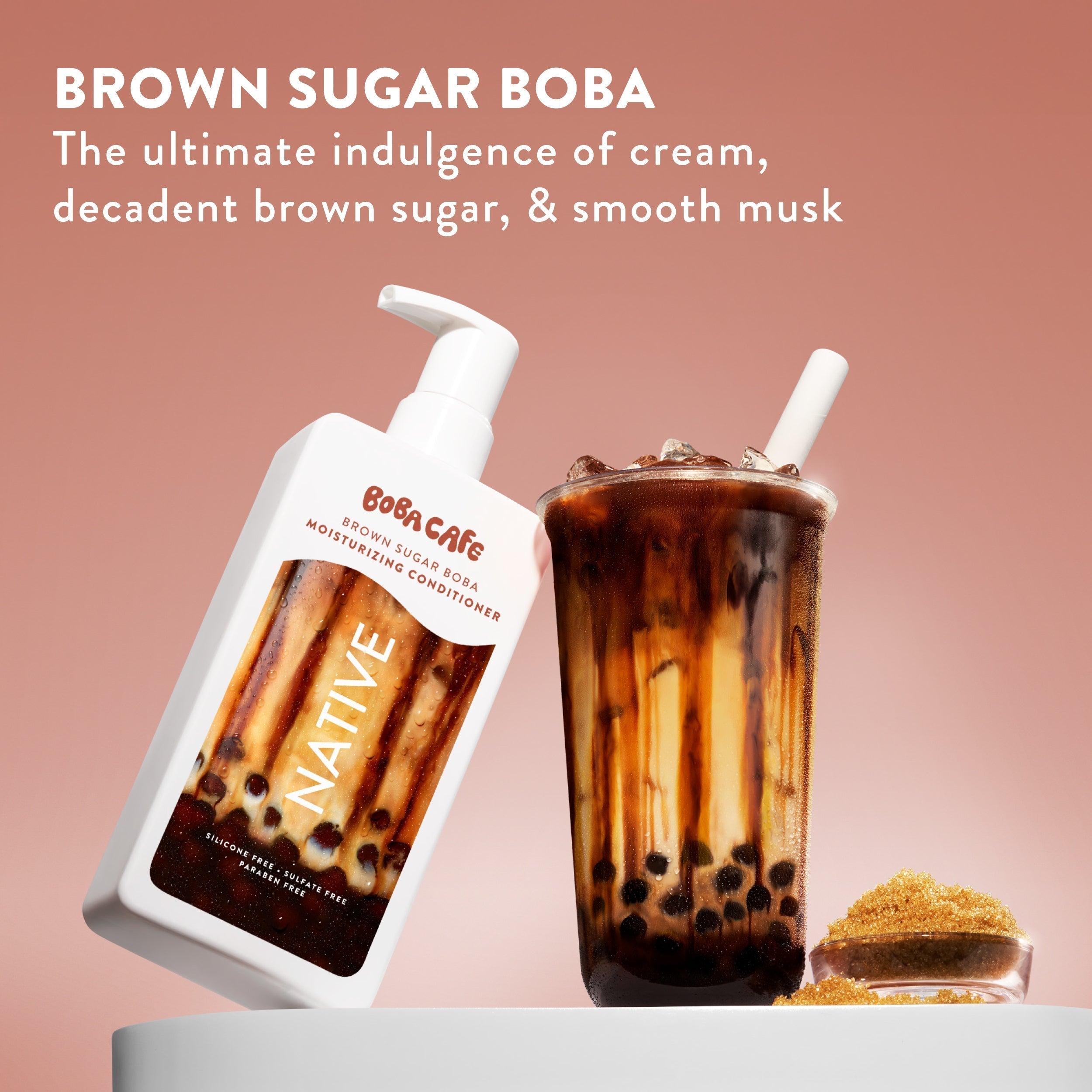 Moisturizing Conditioner Brown Sugar Boba 16.5oz Limited Edition Everyday Essential