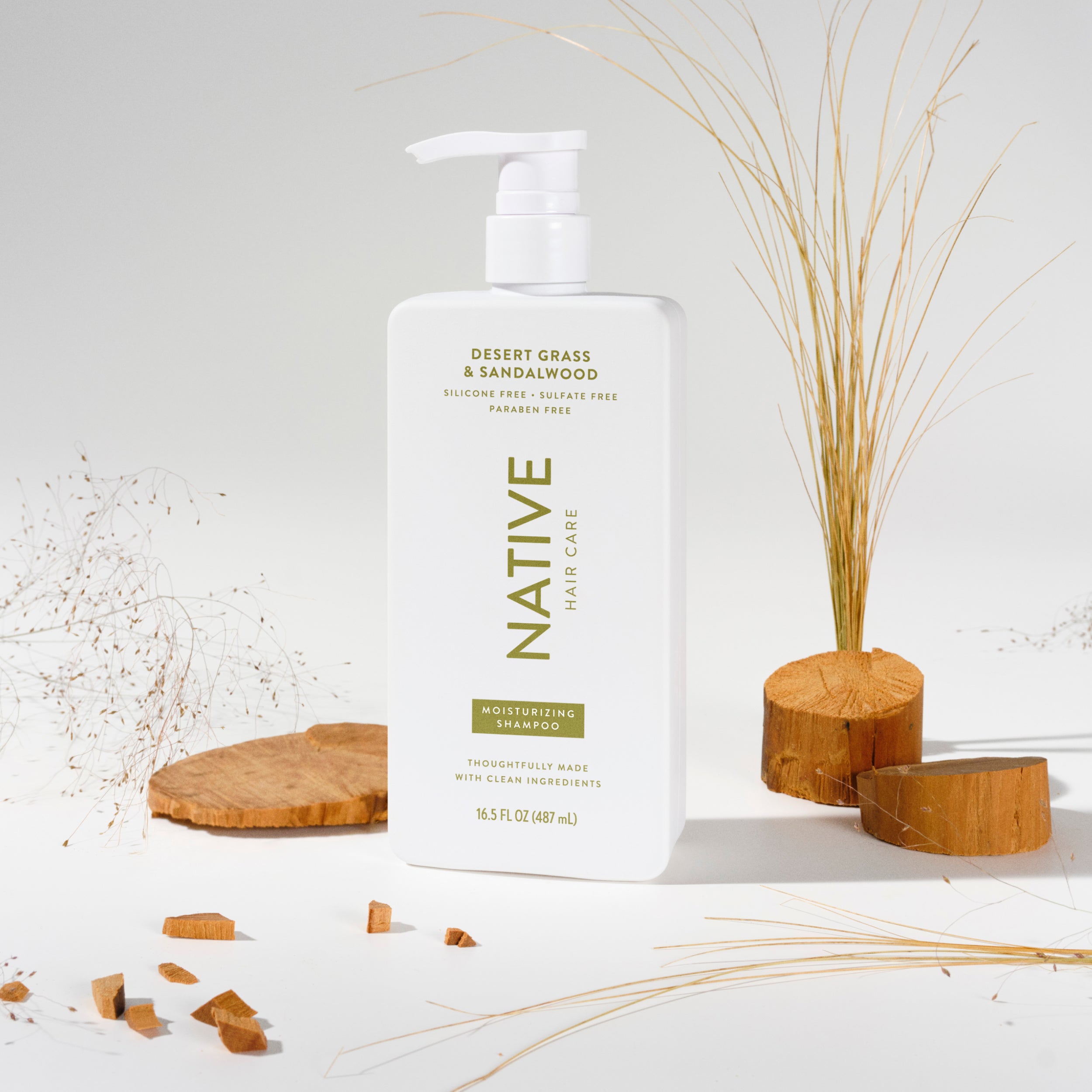 Moisturizing Shampoo Desert Grass and Sandalwood 16.5oz Classic Everyday Essential
