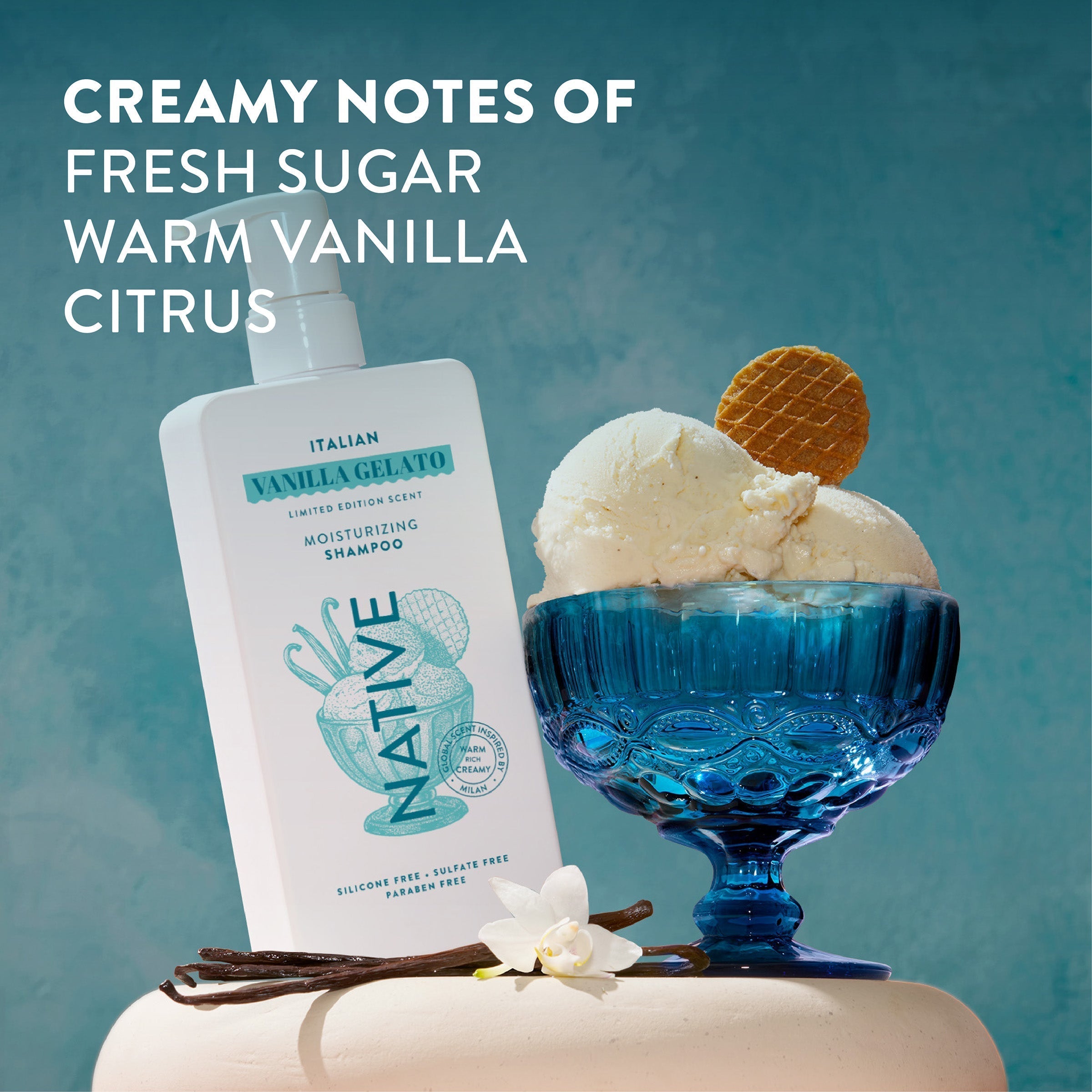 Moisturizing Shampoo Italian Vanilla Gelato 16.5oz Limited Edition Everyday Essential