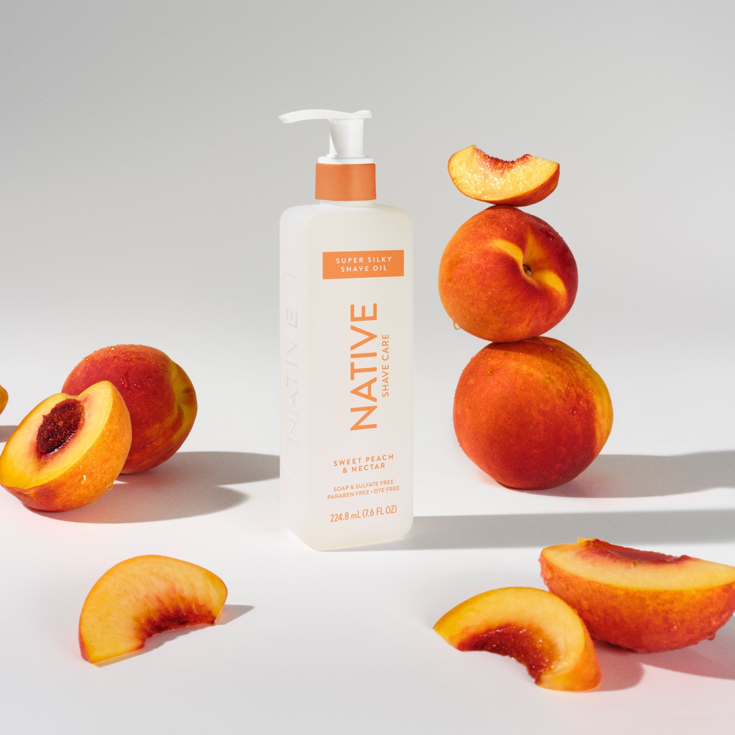 Silky Smooth Shave Oil Sweet Peach and Nectar 7.6oz Classic Everyday Essential