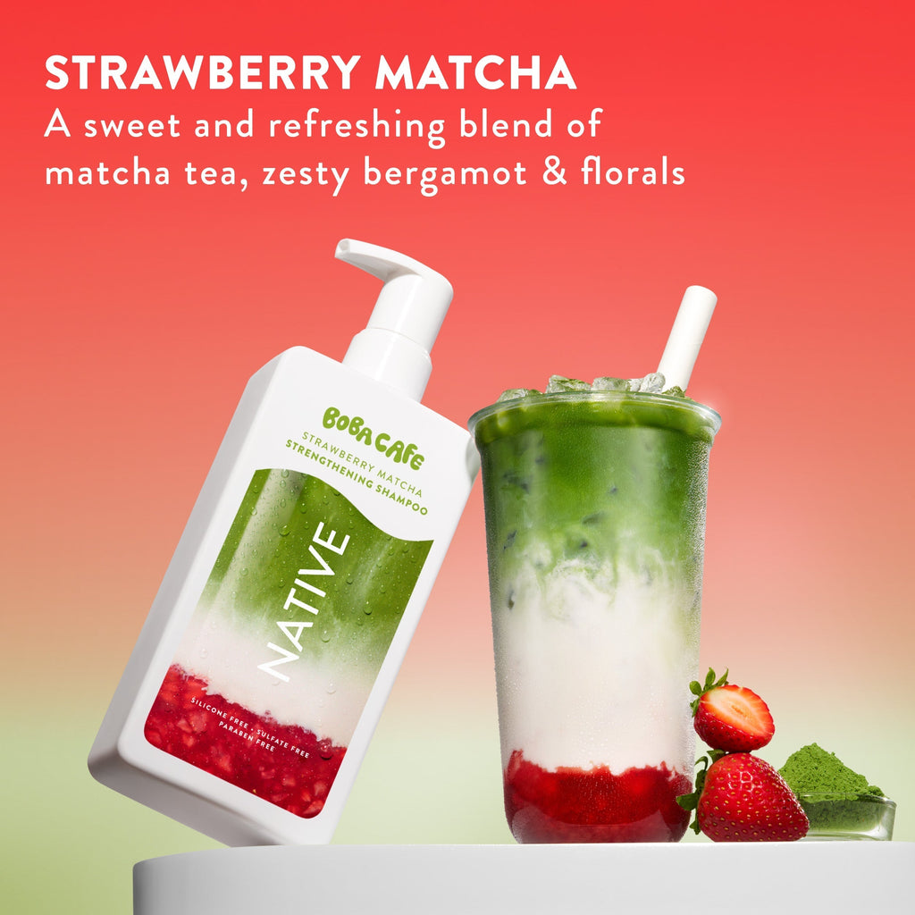 Strengthening Shampoo Strawberry Matcha 16.5oz Limited Edition Everyday Essential