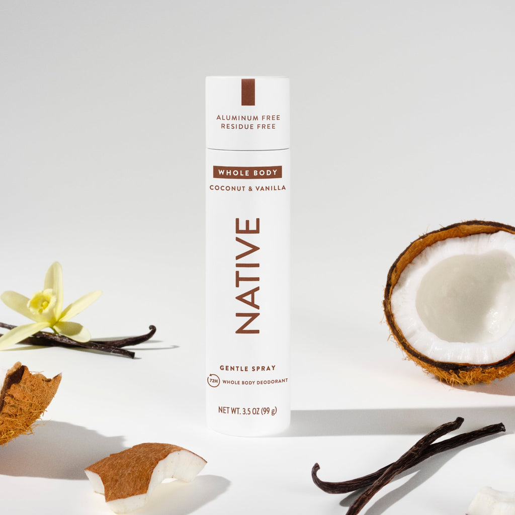 Whole Body Deodorant Spray Coconut and Vanilla 3.5oz Classic Everyday Essential