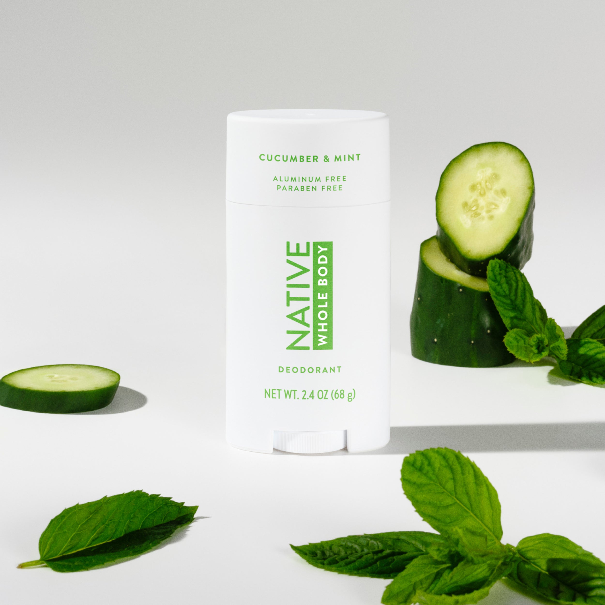 Whole Body Deodorant Stick Cucumber and Mint 2.4oz Classic Everyday Essential