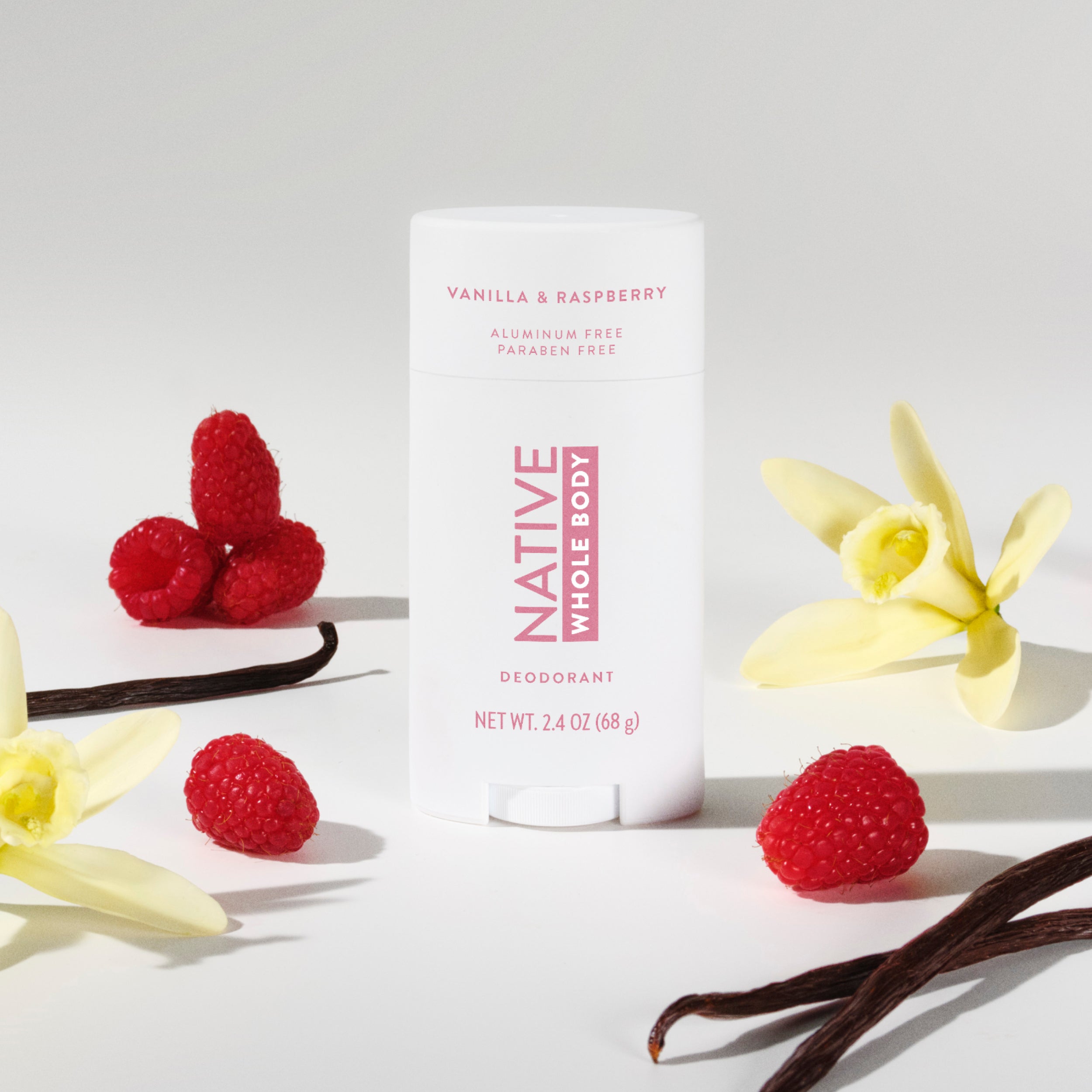 Whole Body Deodorant Stick Vanilla and Raspberry 2.4oz Classic Everyday Essential