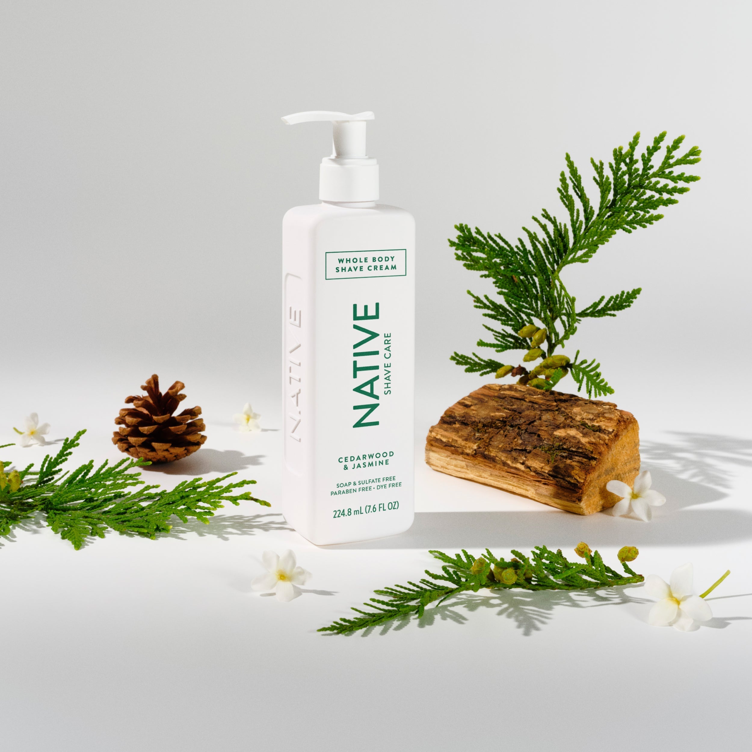 Whole Body Shave Cream Cedarwood and Jasmine 7.6oz Classic Everyday Essential