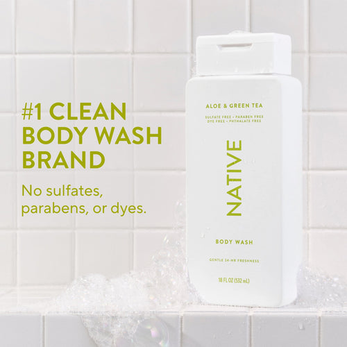 Body Wash Aloe and Green Tea 18oz Classic Everyday Essential