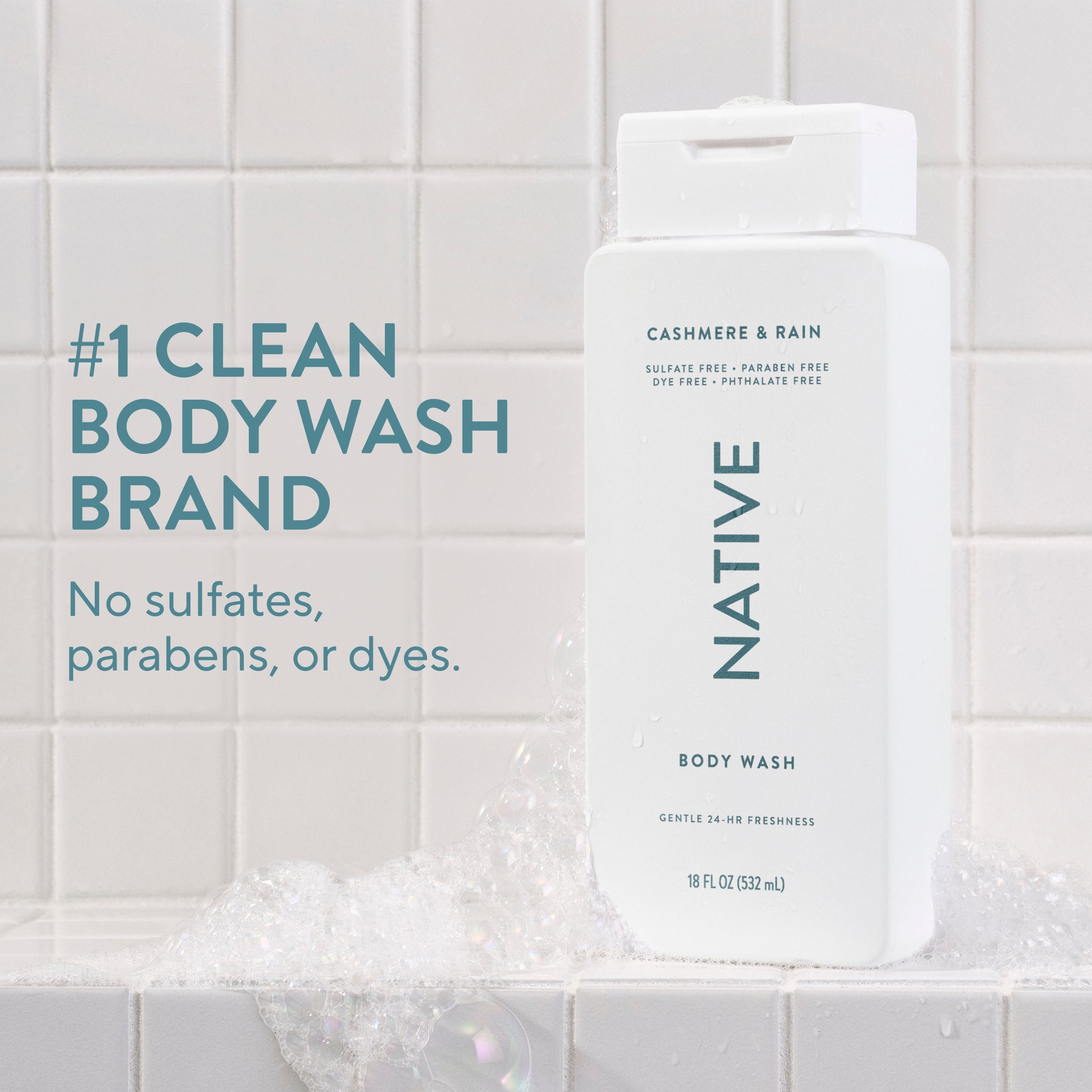 Body Wash Cashmere and Rain 18oz Classic Everyday Essential