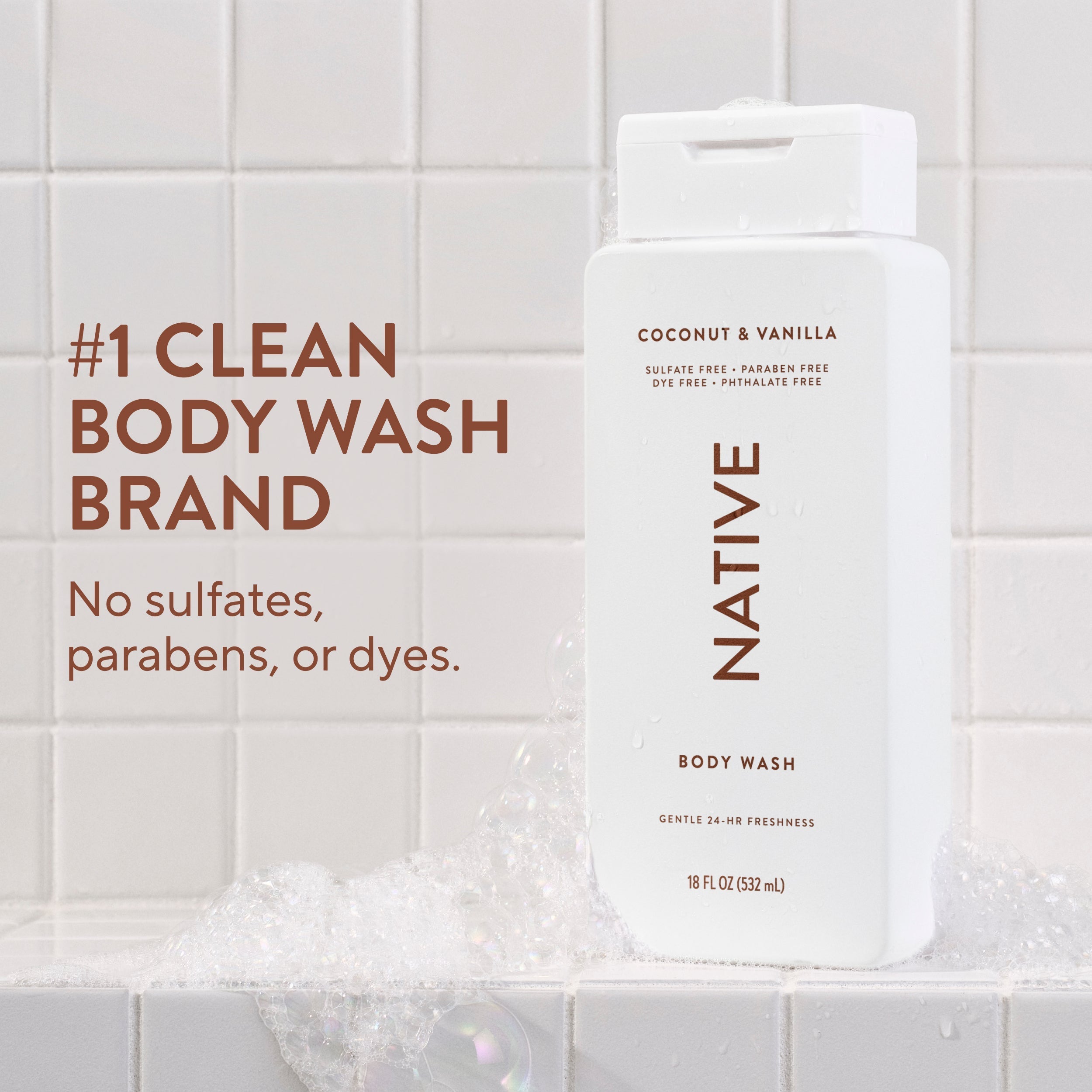 Body Wash Coconut and Vanilla 18oz Classic Everyday Essential