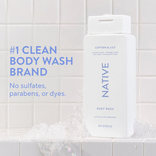 Body Wash Cotton and Lily 18oz Classic Everyday Essential