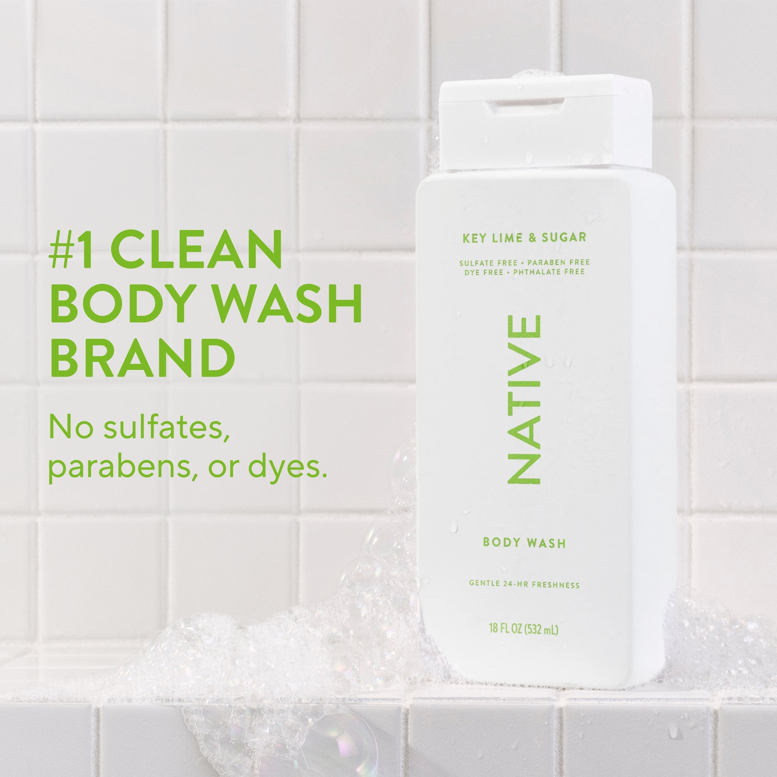 Body Wash Key Lime and Sugar 18oz Classic Everyday Essential