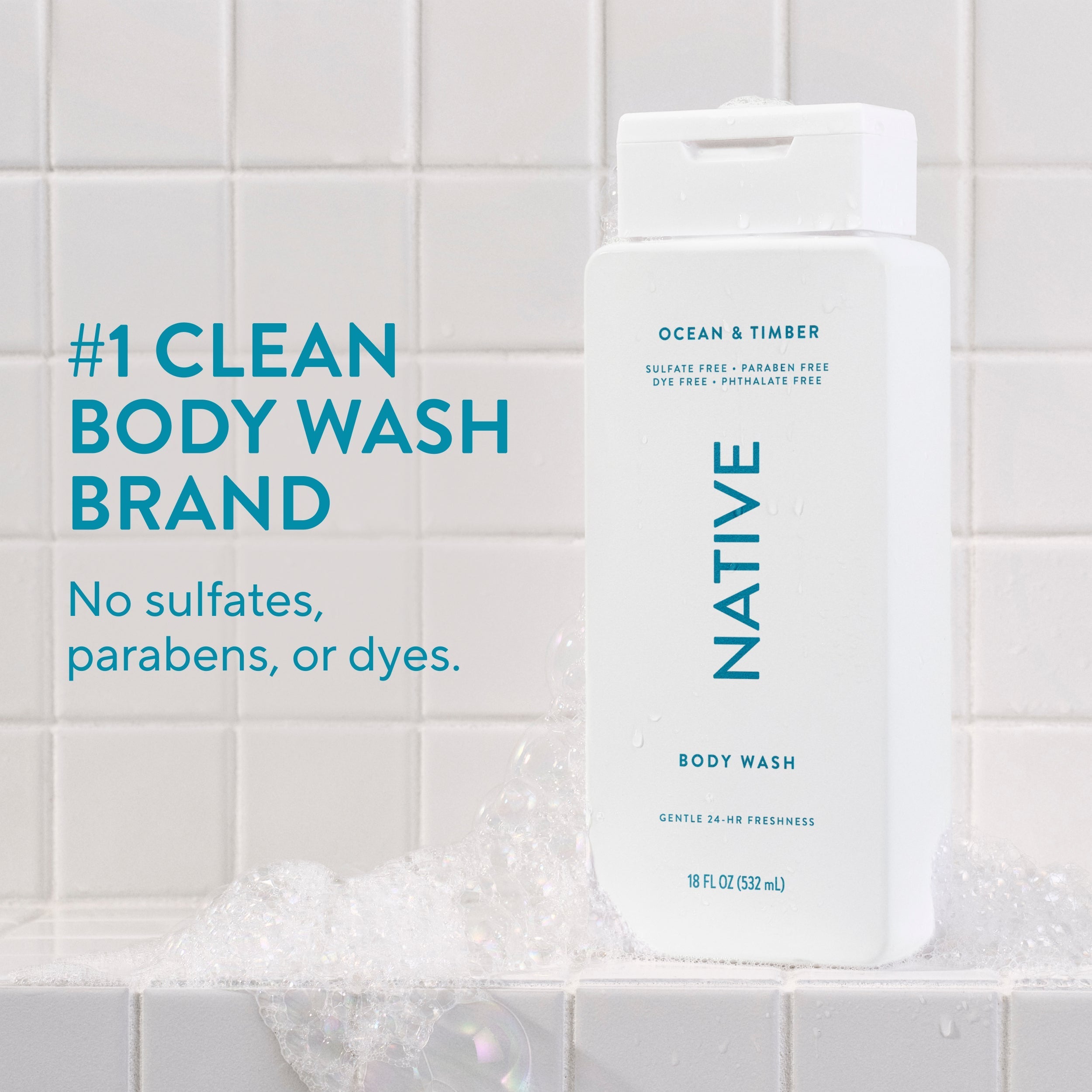 Body Wash Ocean and Timber 18oz Classic Everyday Essential