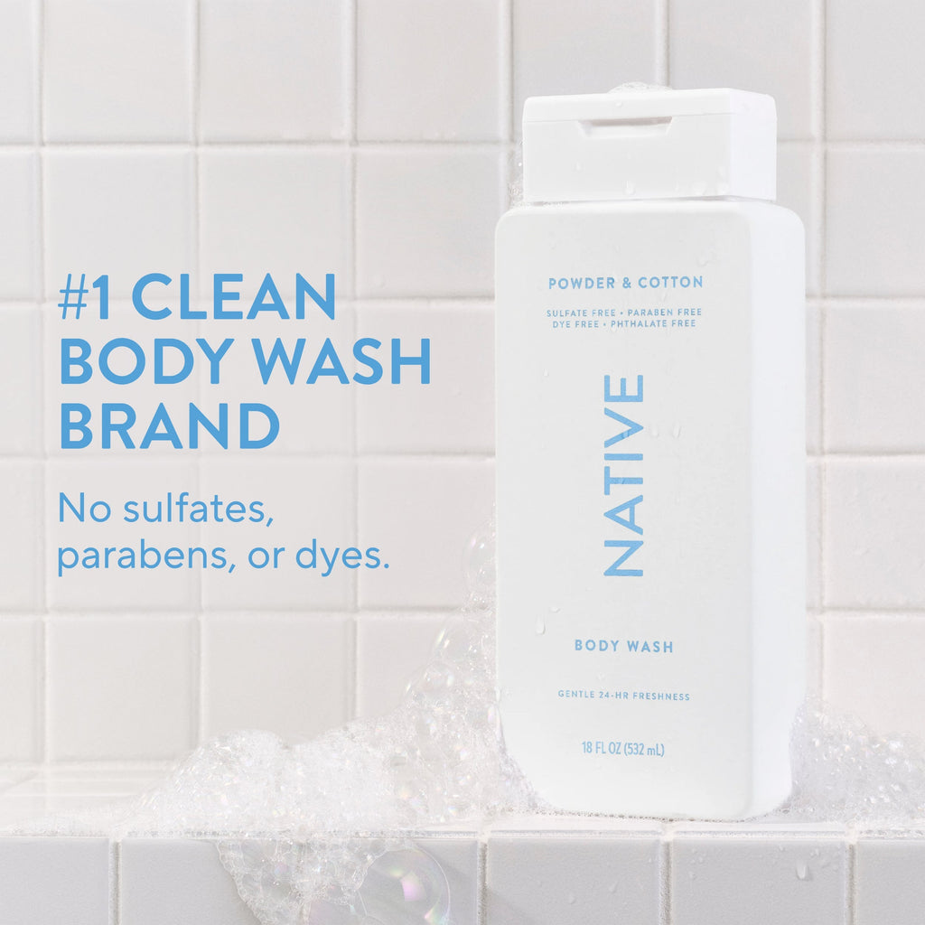 Body Wash Powder and Cotton 18oz Classic Everyday Essential