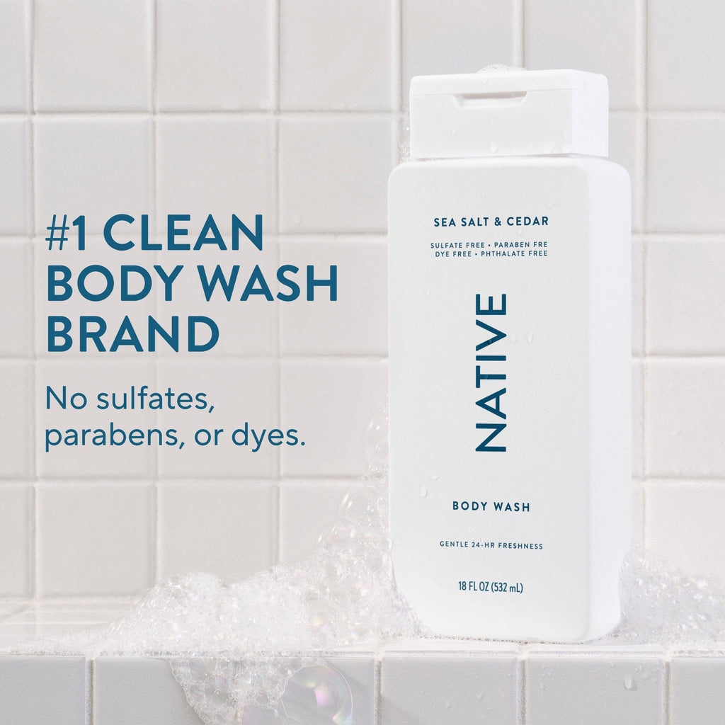 Body Wash Sea Salt and Cedar 18oz Classic Everyday Essential