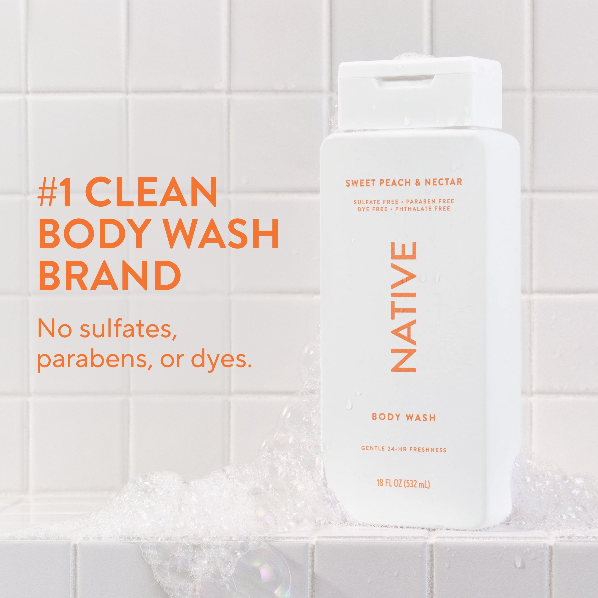 Body Wash Sweet Peach and Nectar 18oz Classic Everyday Essential