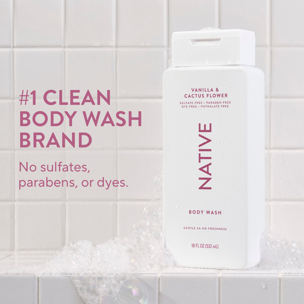 Body Wash Vanilla and Cactus Flower 18oz Classic Everyday Essential