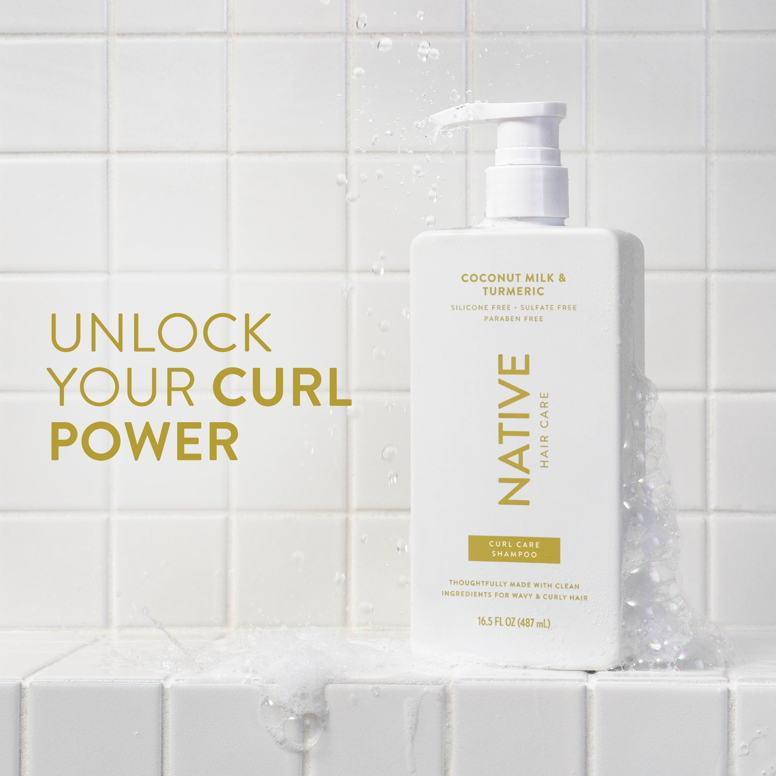 Curl Care Shampoo Coconut Milk and Turmeric 16.5oz Classic Everyday Essential