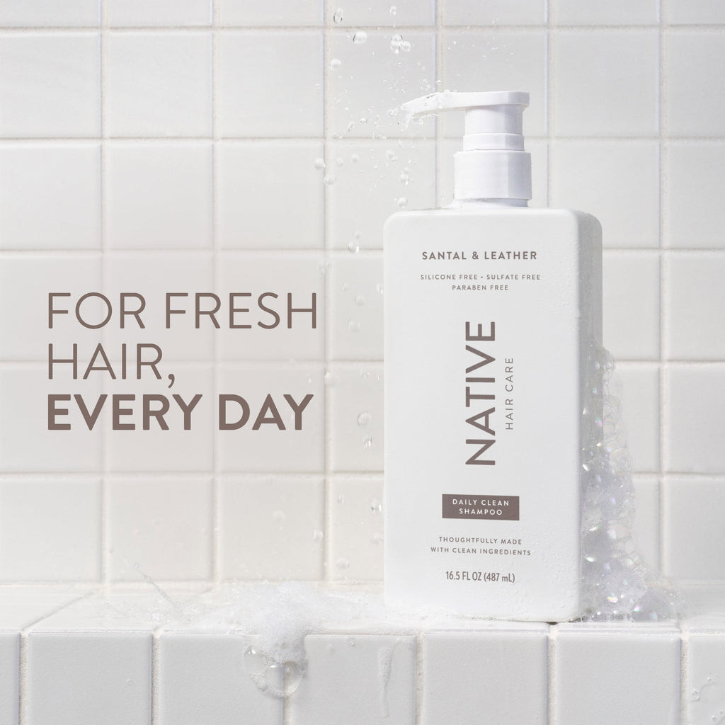 Daily Clean Shampoo Santal and Leather 16.5oz Classic Everyday Essential