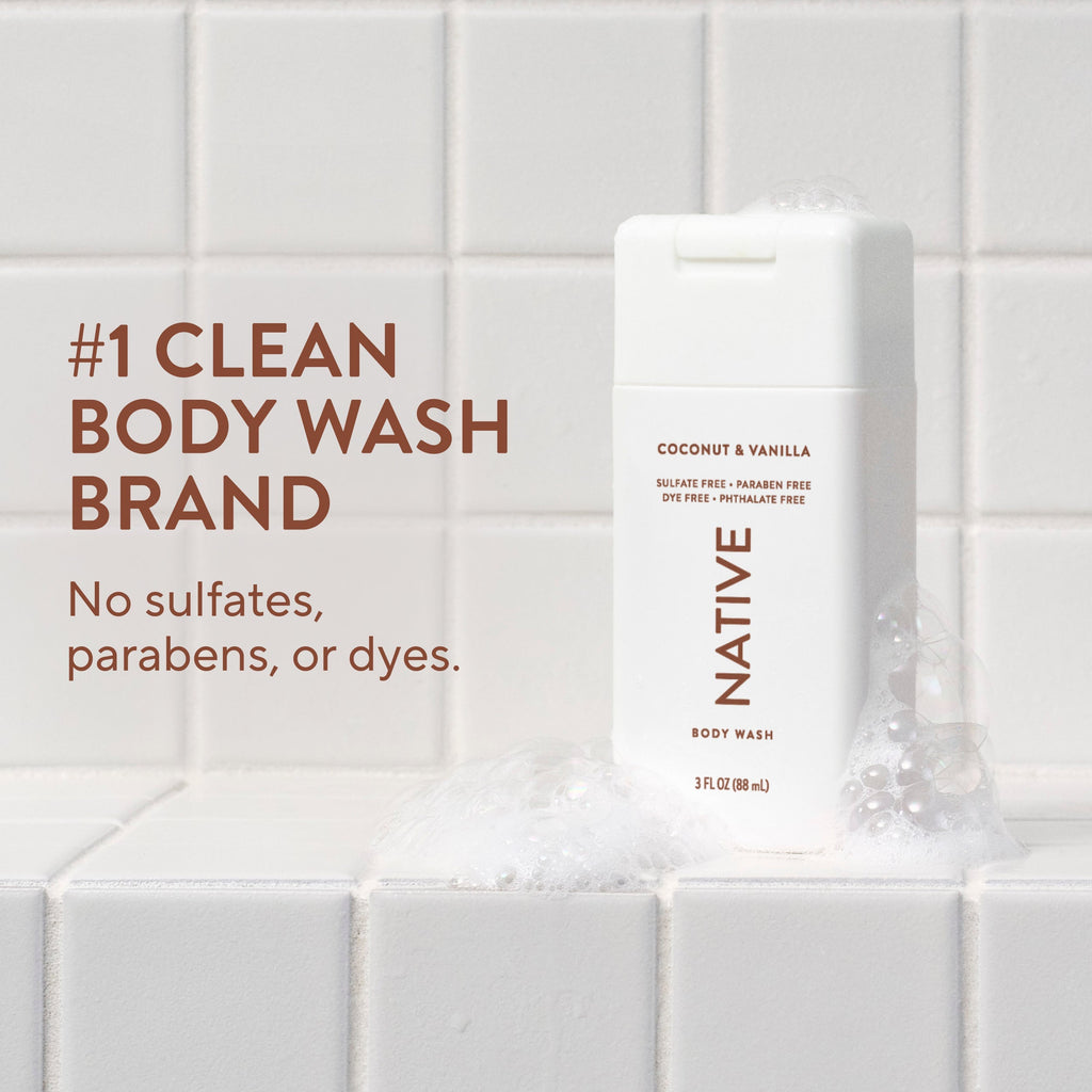 Mini Body Wash Coconut and Vanilla 3oz Classic Everyday Essential