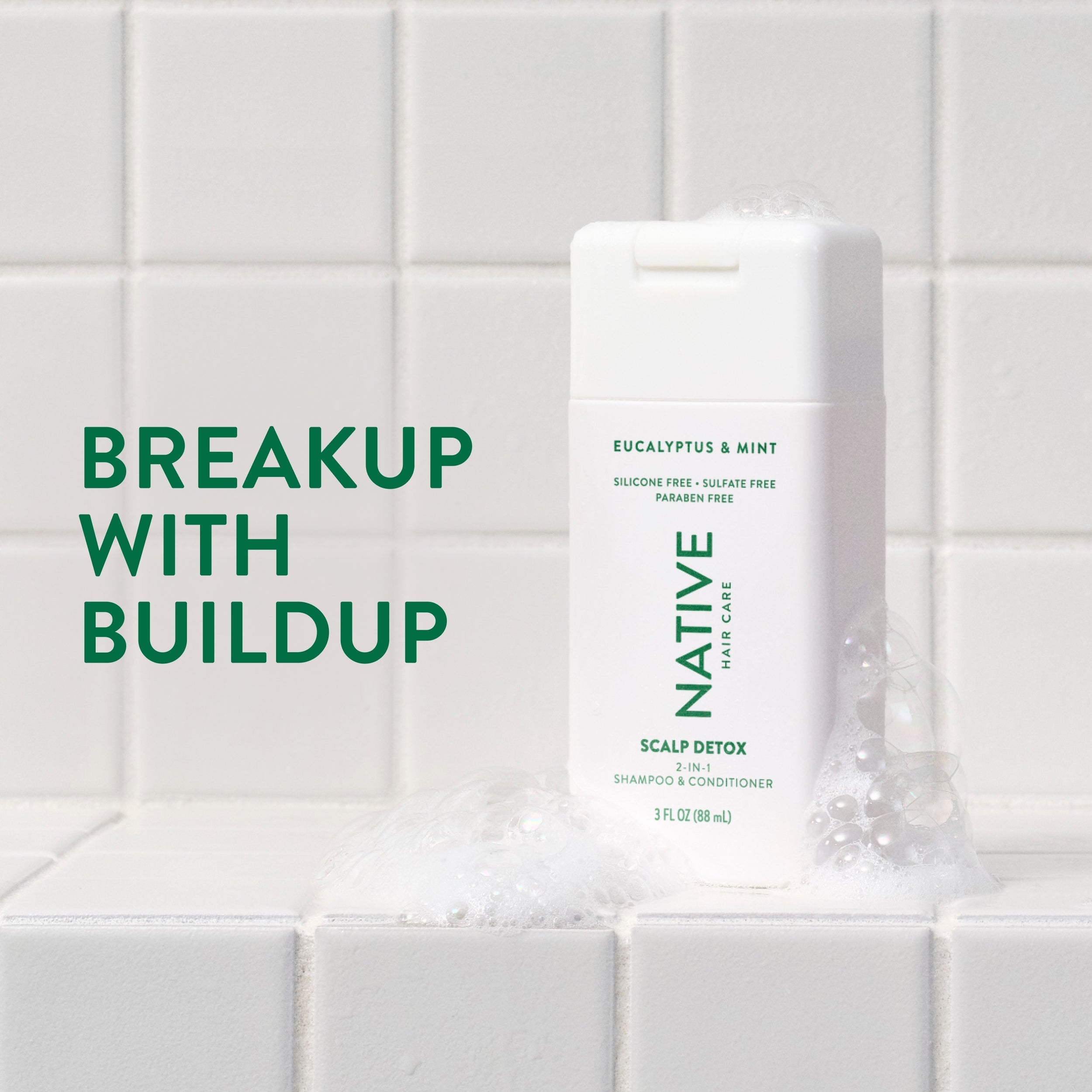 Mini Scalp Clarifying 2 in 1 Shampoo and Conditioner Eucalyptus and Mint 3oz Classic Everyday Essential