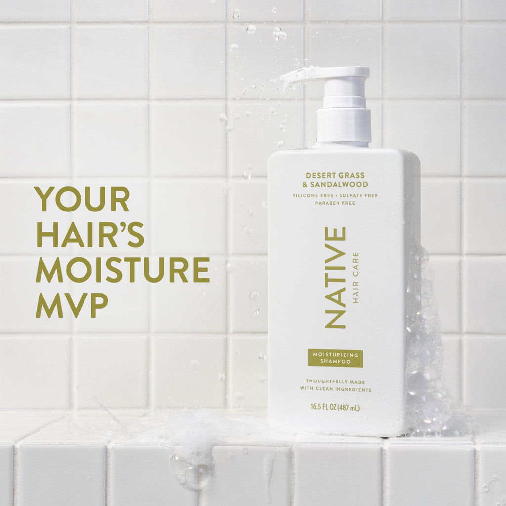 Moisturizing Shampoo Desert Grass and Sandalwood 16.5oz Classic Everyday Essential