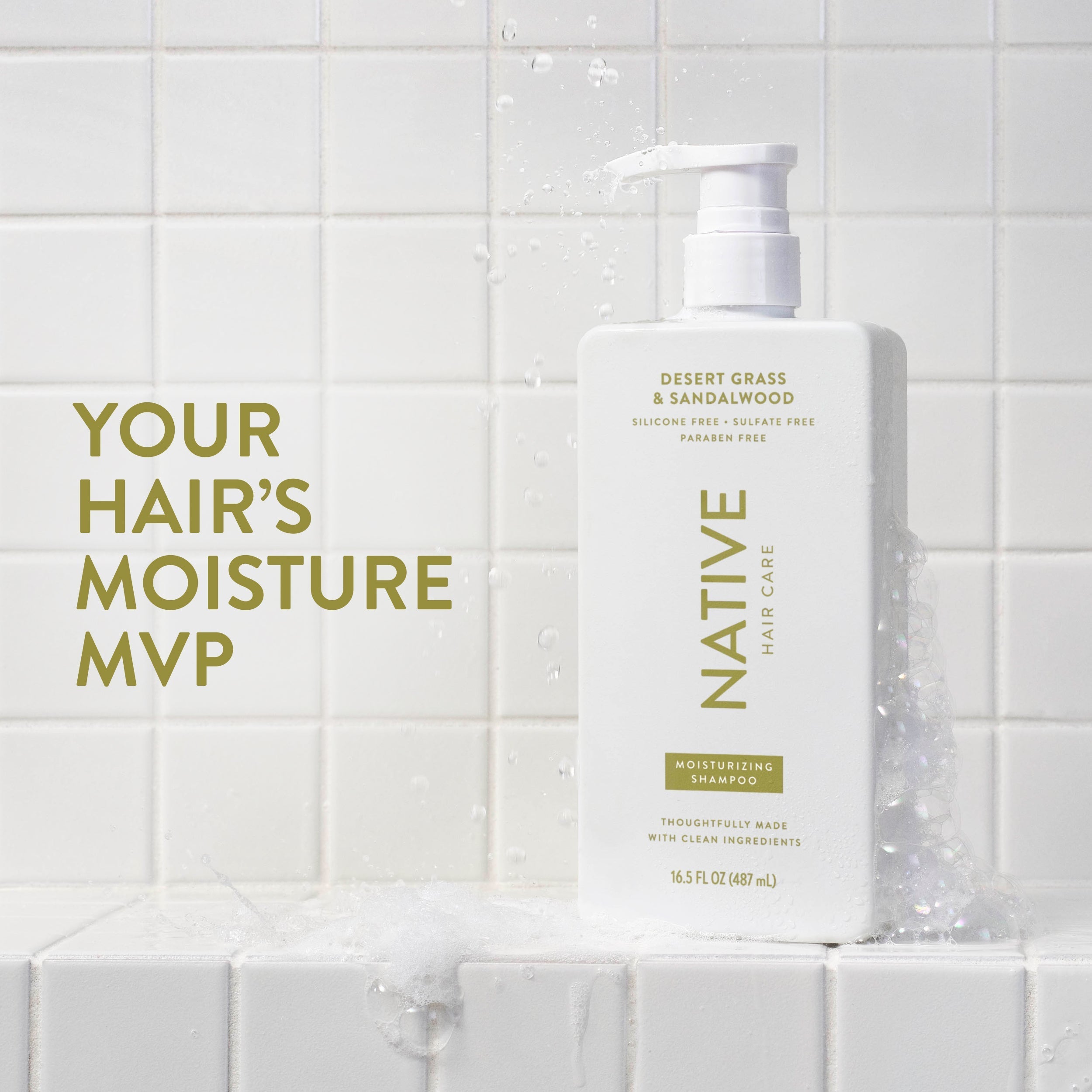 Moisturizing Shampoo Desert Grass and Sandalwood 16.5oz Classic Everyday Essential
