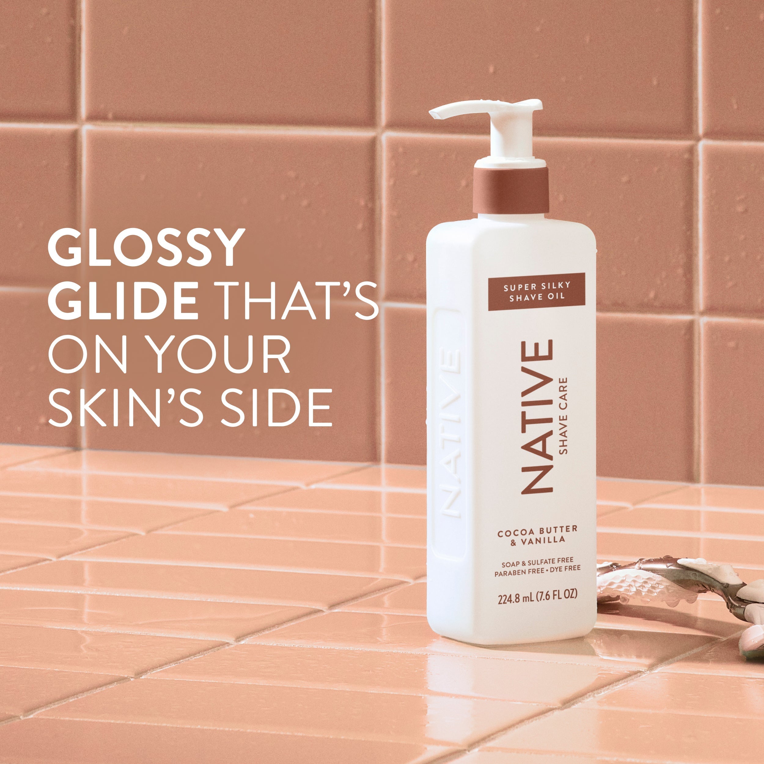 Silky Smooth Shave Oil Cocoa Butter and Vanilla 7.6oz Classic Everyday Essential