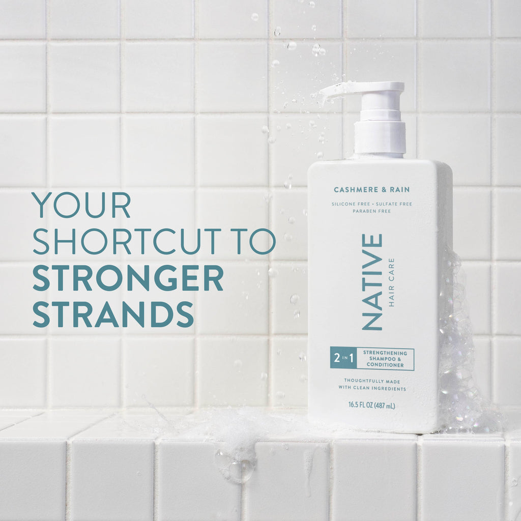 Strengthening 2 in 1 Shampoo and Conditioner Cashmere and Rain 16.5oz Classic Everyday Essential