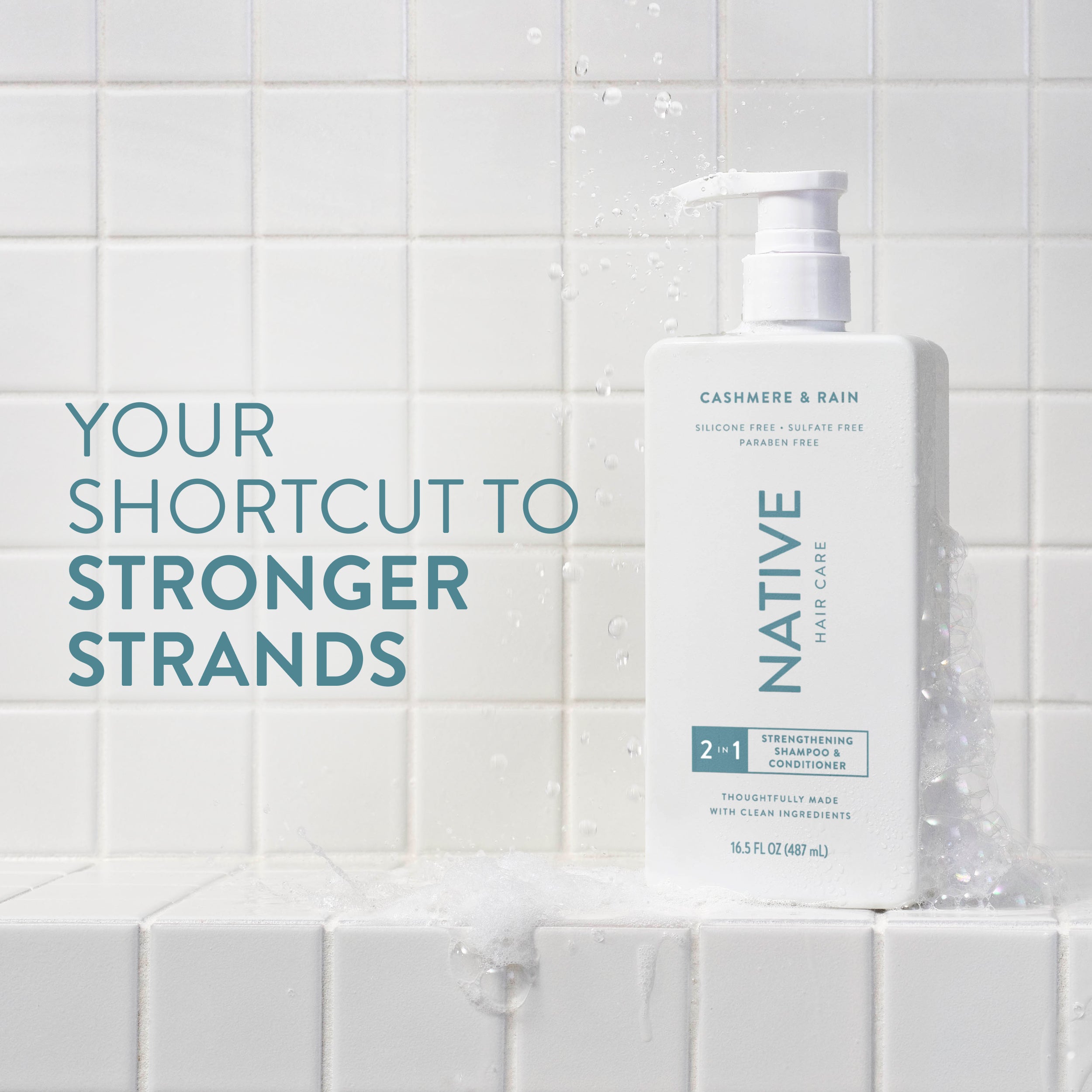 Strengthening 2 in 1 Shampoo and Conditioner Cashmere and Rain 16.5oz Classic Everyday Essential