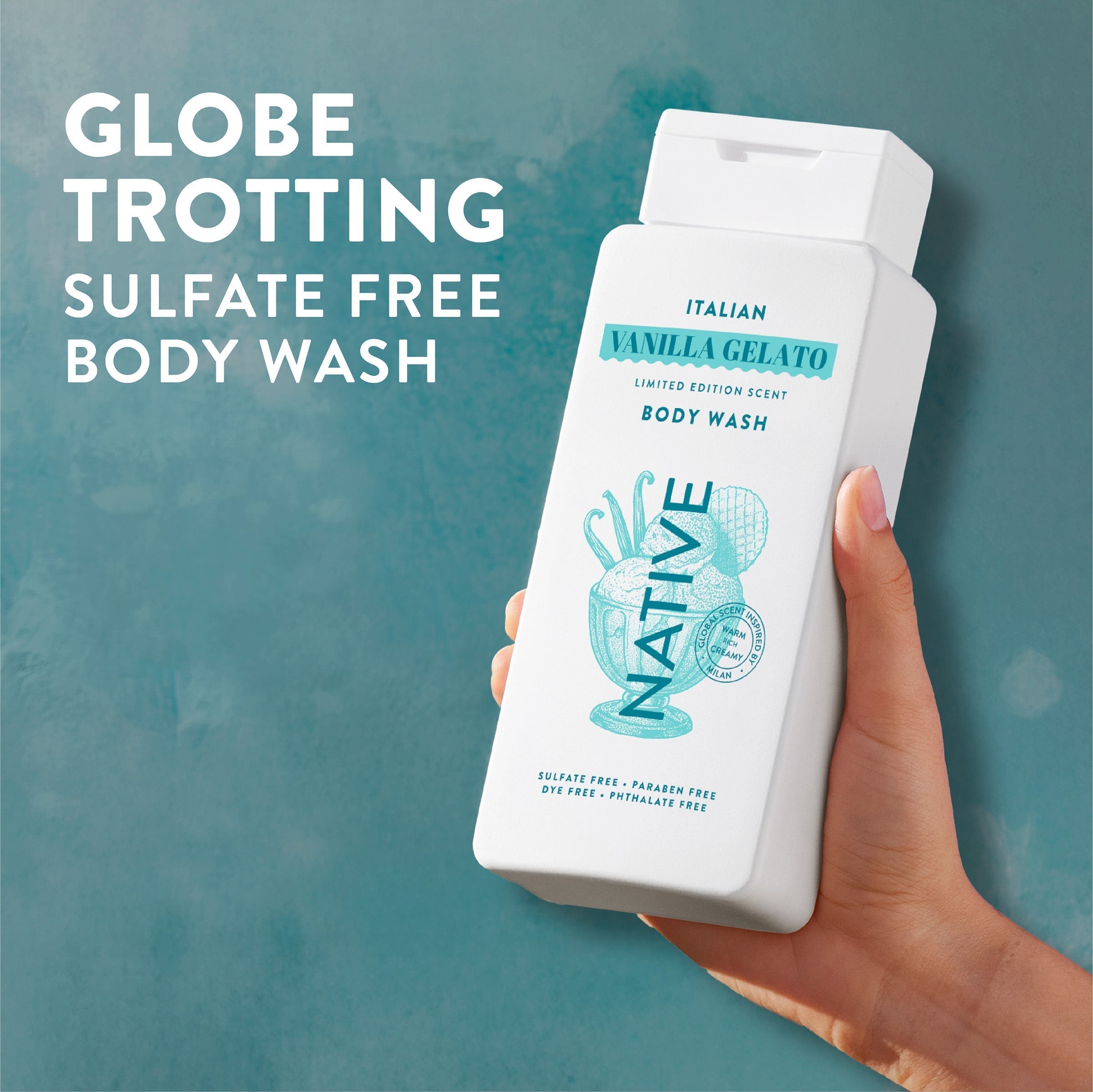 Body Wash Italian Vanilla Gelato 18oz Limited Edition Everyday Essential