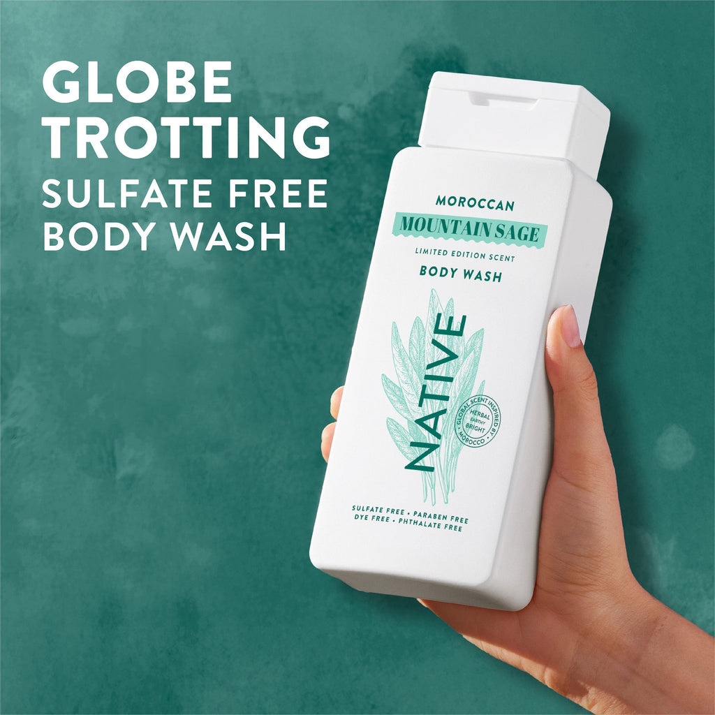 Body Wash Moroccan Mountain Sage 18oz Limited Edition Everyday Essential