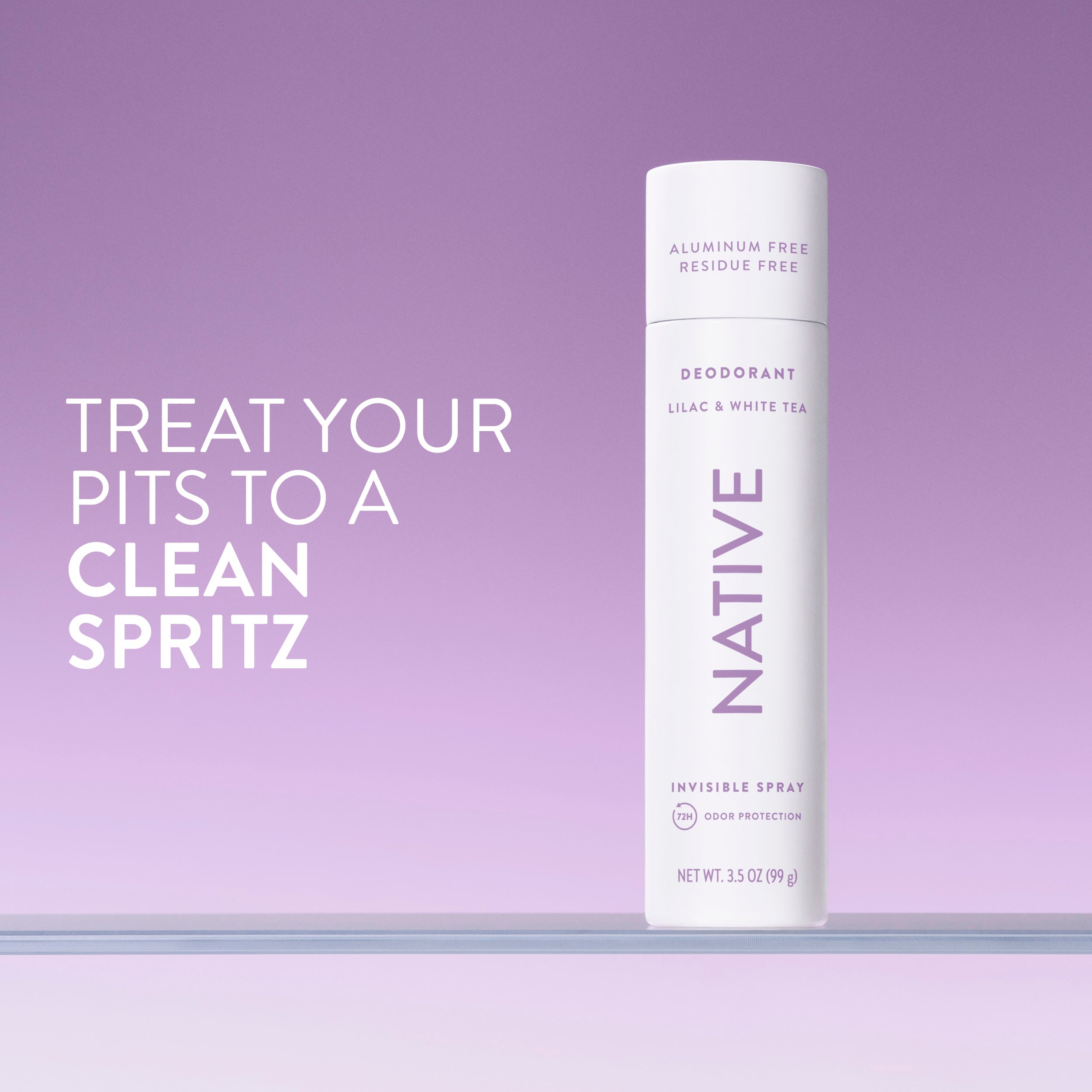 Deodorant Spray Lilac and White Tea 3.5oz Classic Everyday Essential