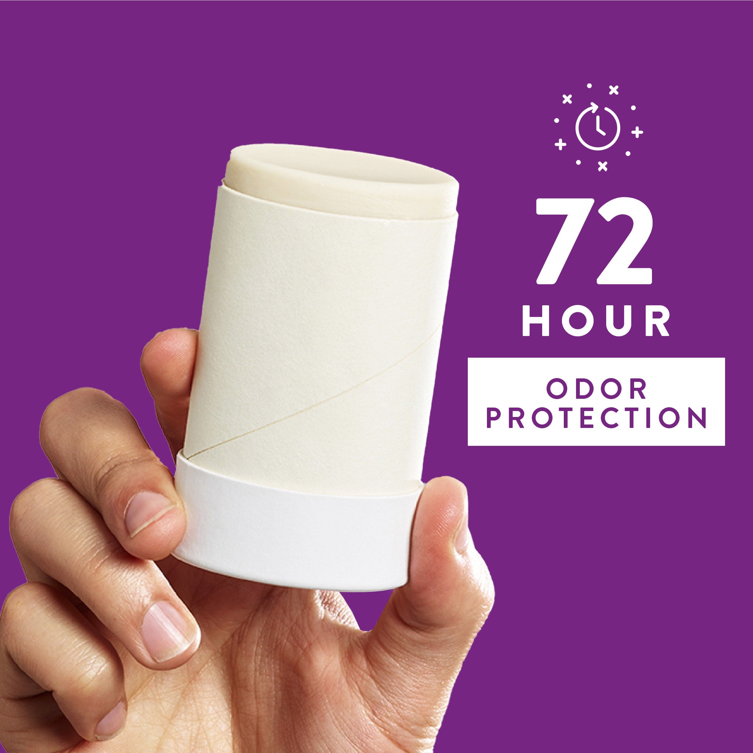 Plastic Free Deodorant Stick Lavender and Rose 2.65oz Classic Everyday Essential