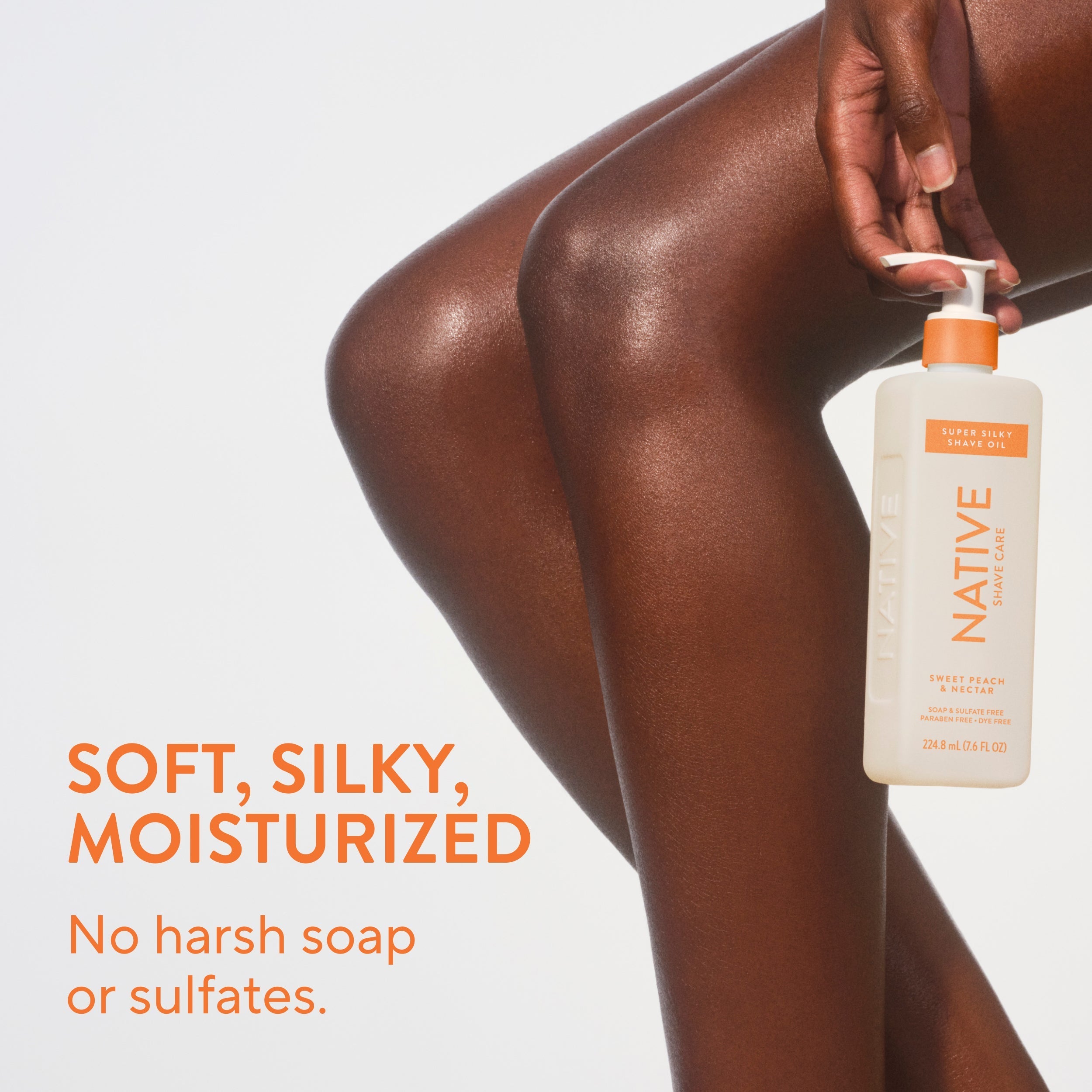 Silky Smooth Shave Oil Sweet Peach and Nectar 7.6oz Classic Everyday Essential