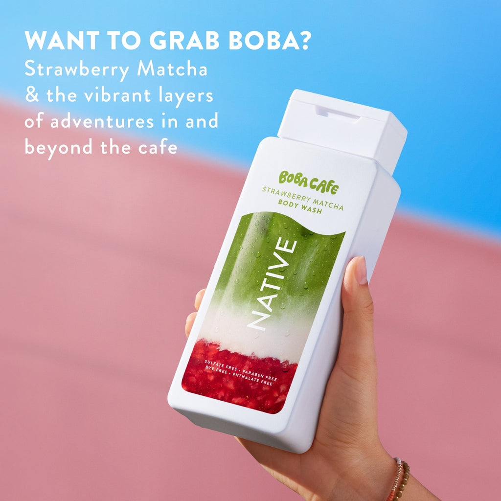 Body Wash Strawberry Matcha 18oz Limited Edition Everyday Essential