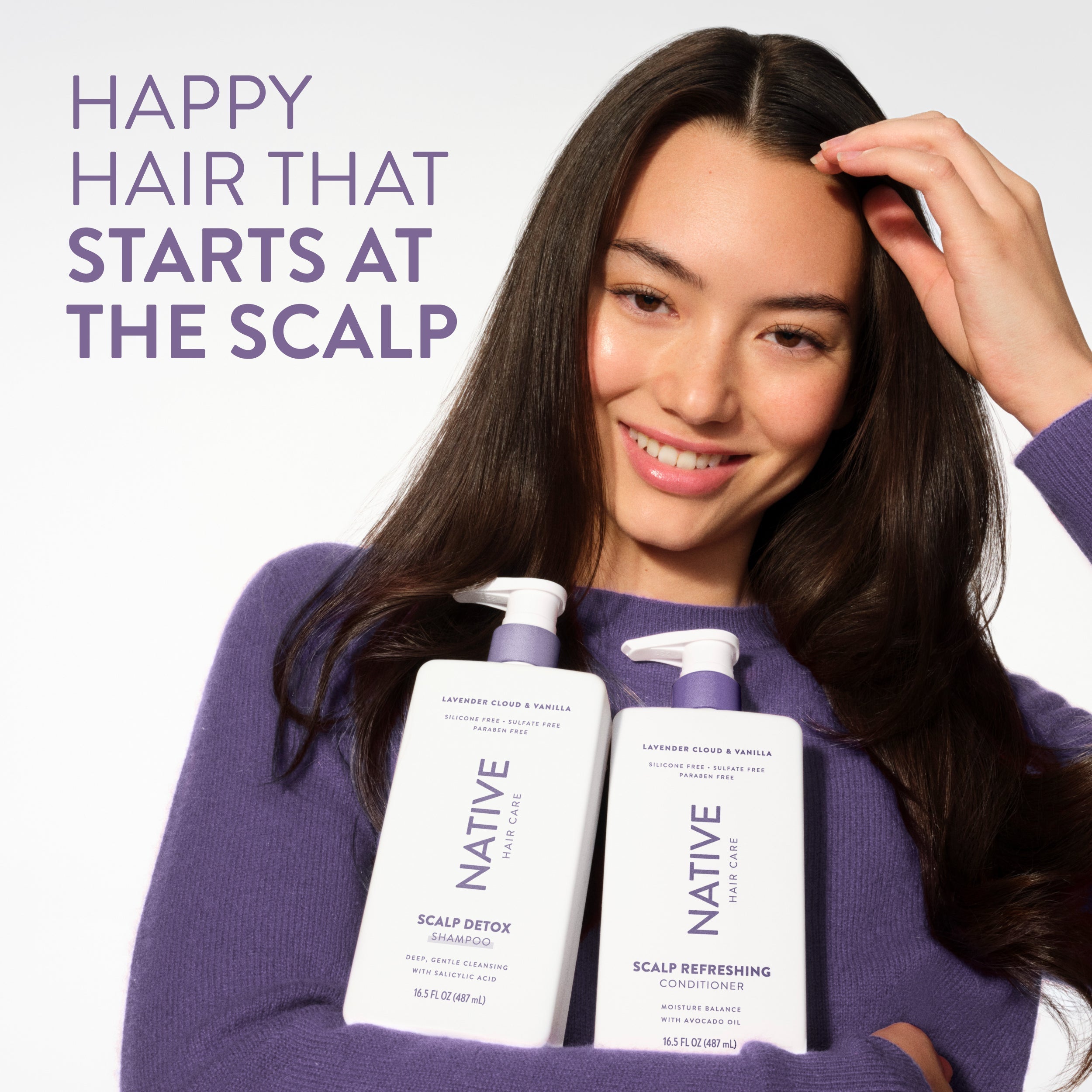 Scalp Clarifying Shampoo Lavender Cloud and Vanilla 16.5oz Classic Everyday Essential