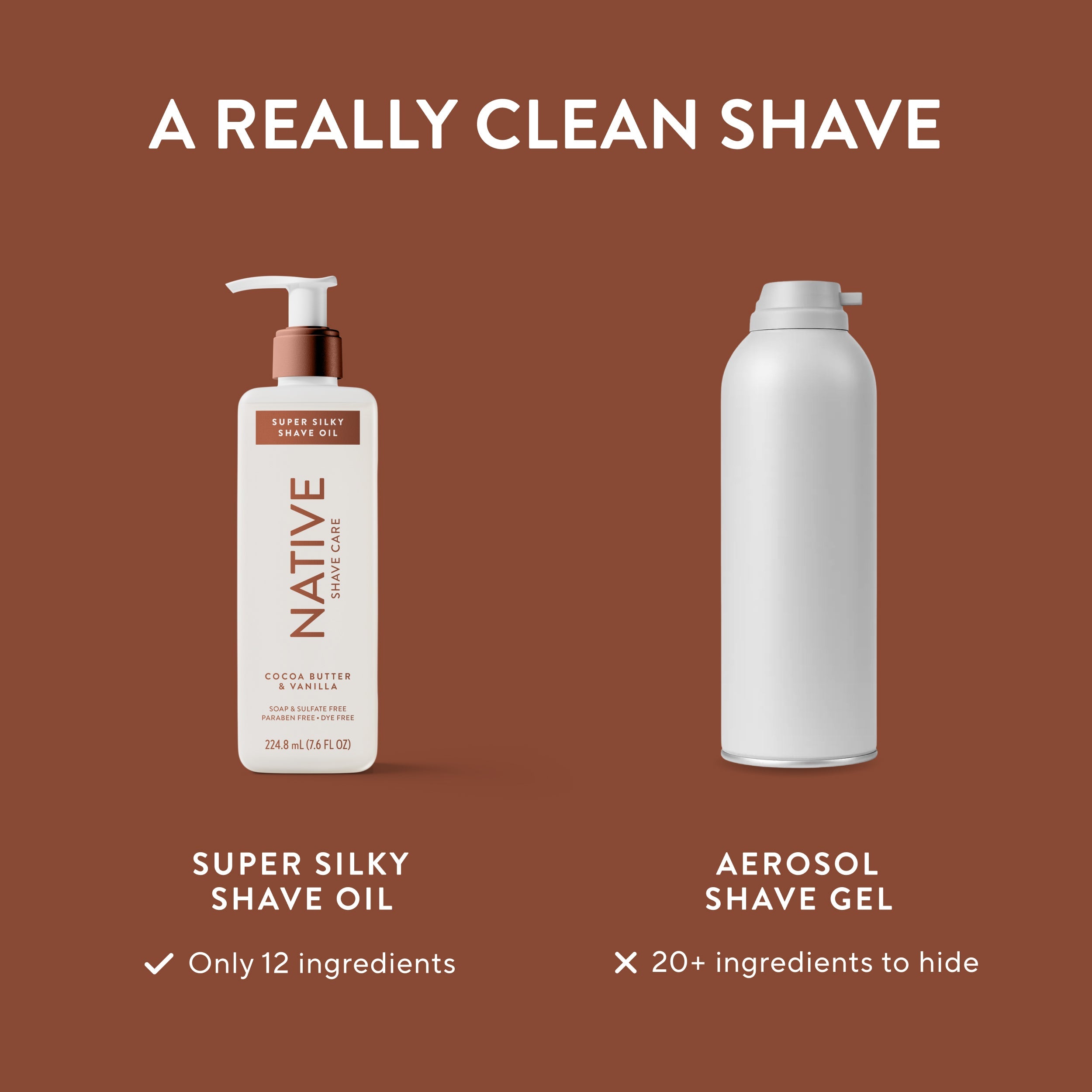 Silky Smooth Shave Oil Cocoa Butter and Vanilla 7.6oz Classic Everyday Essential