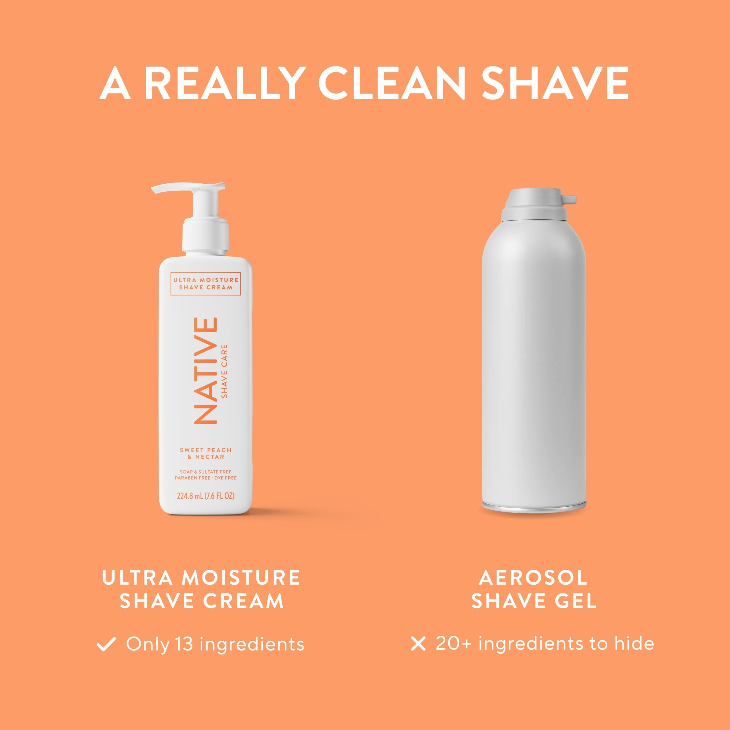 Ultra Moisture Shave Cream Sweet Peach and Nectar 7.6oz Classic Everyday Essential
