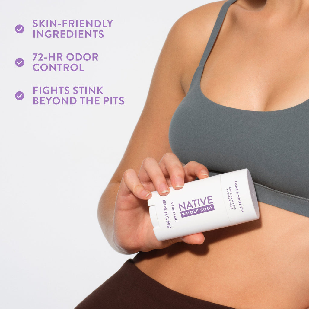 Whole Body Deodorant Stick Lilac and White Tea 2.4oz Classic Everyday Essential