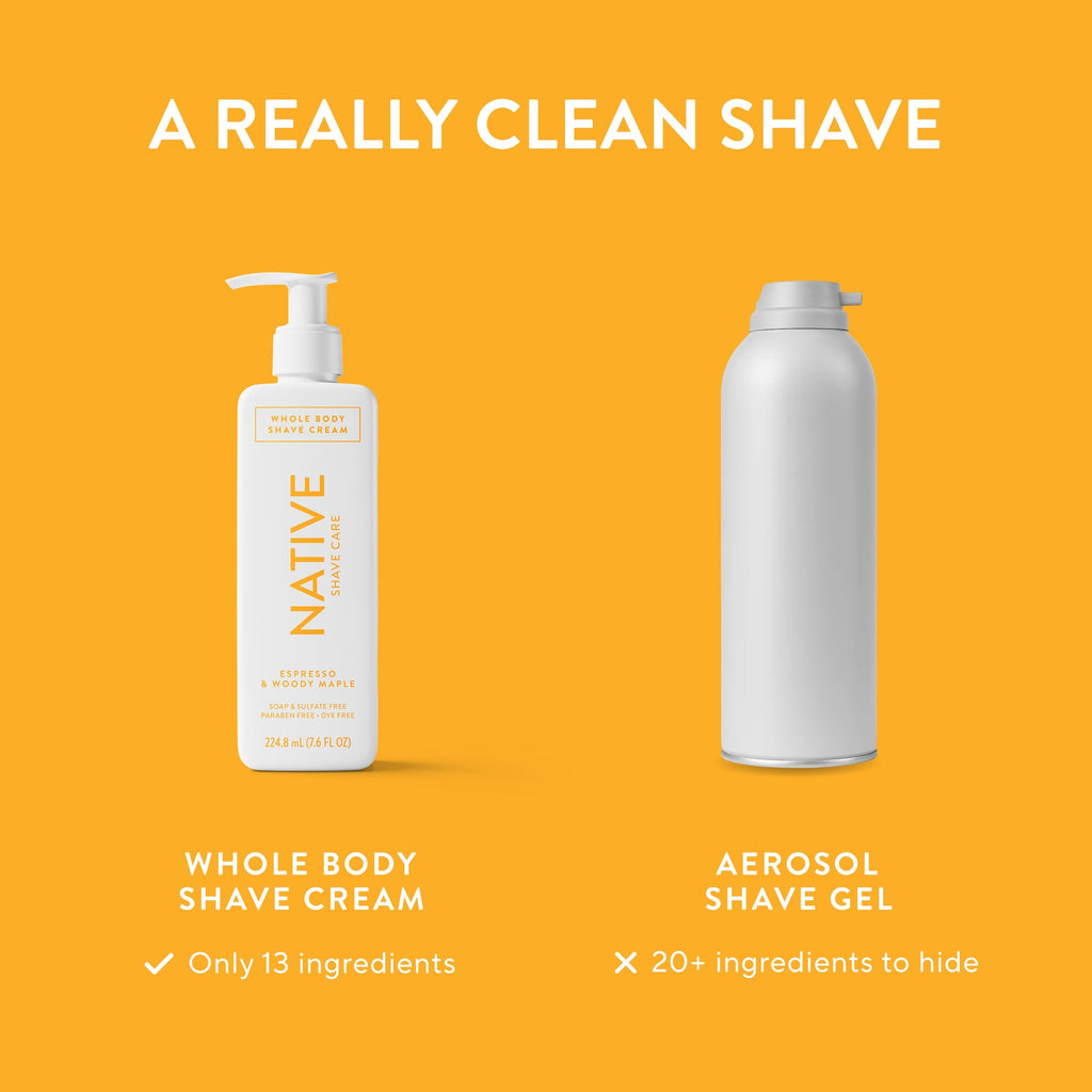 Whole Body Shave Cream Espresso and Woody Maple 7.6oz Classic Everyday Essential