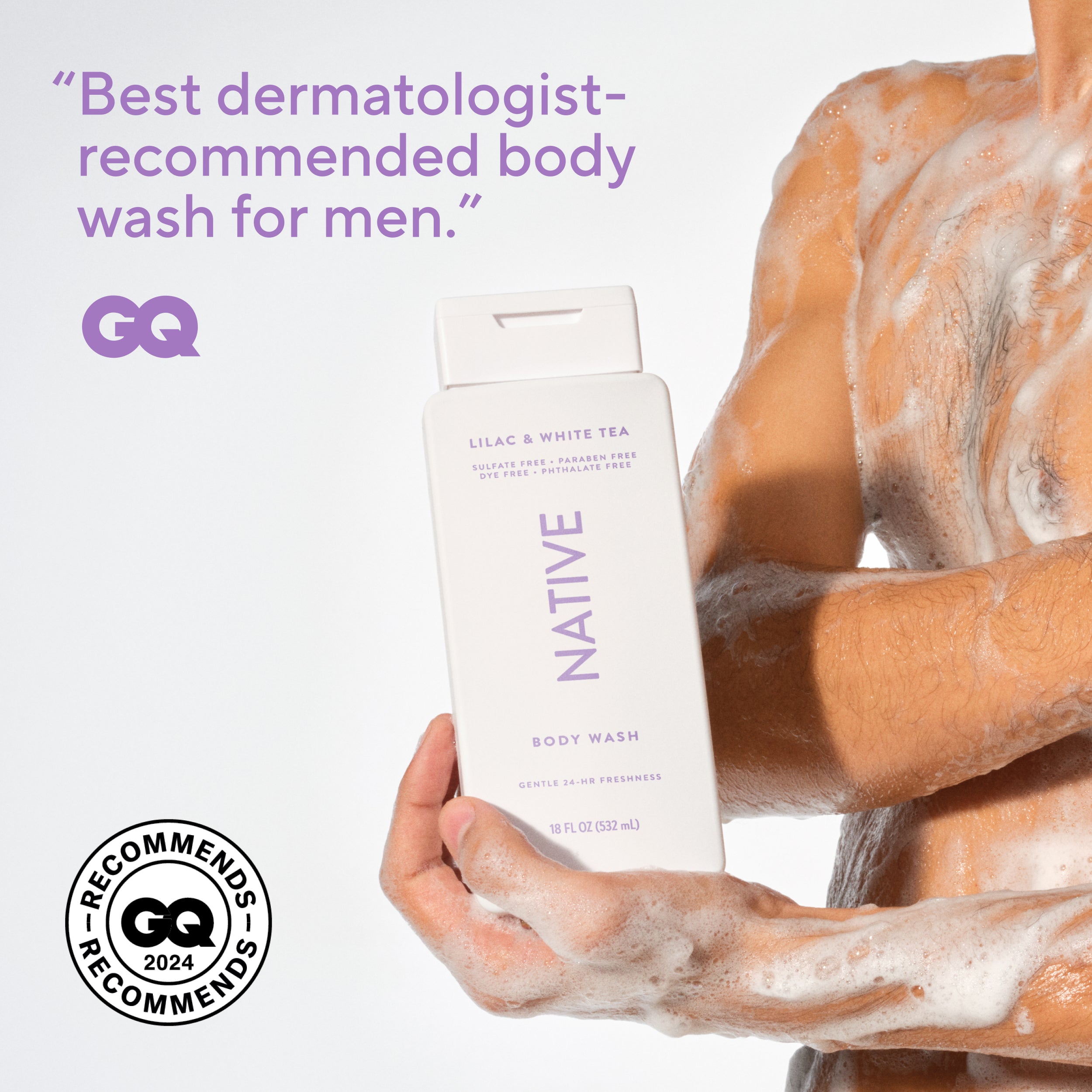 Body Wash Lilac and White Tea 18oz Classic Everyday Essential