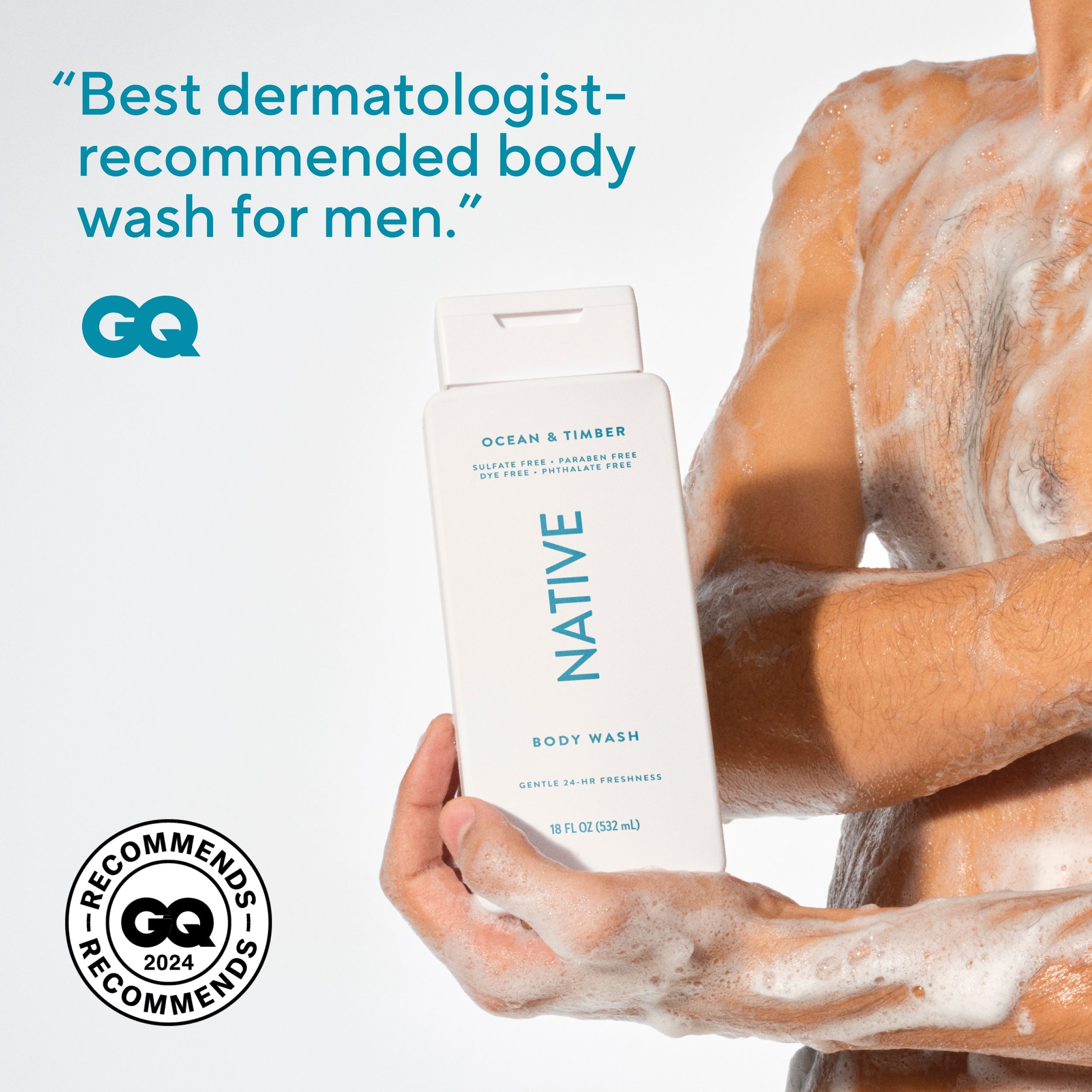 Body Wash Ocean and Timber 18oz Classic Everyday Essential