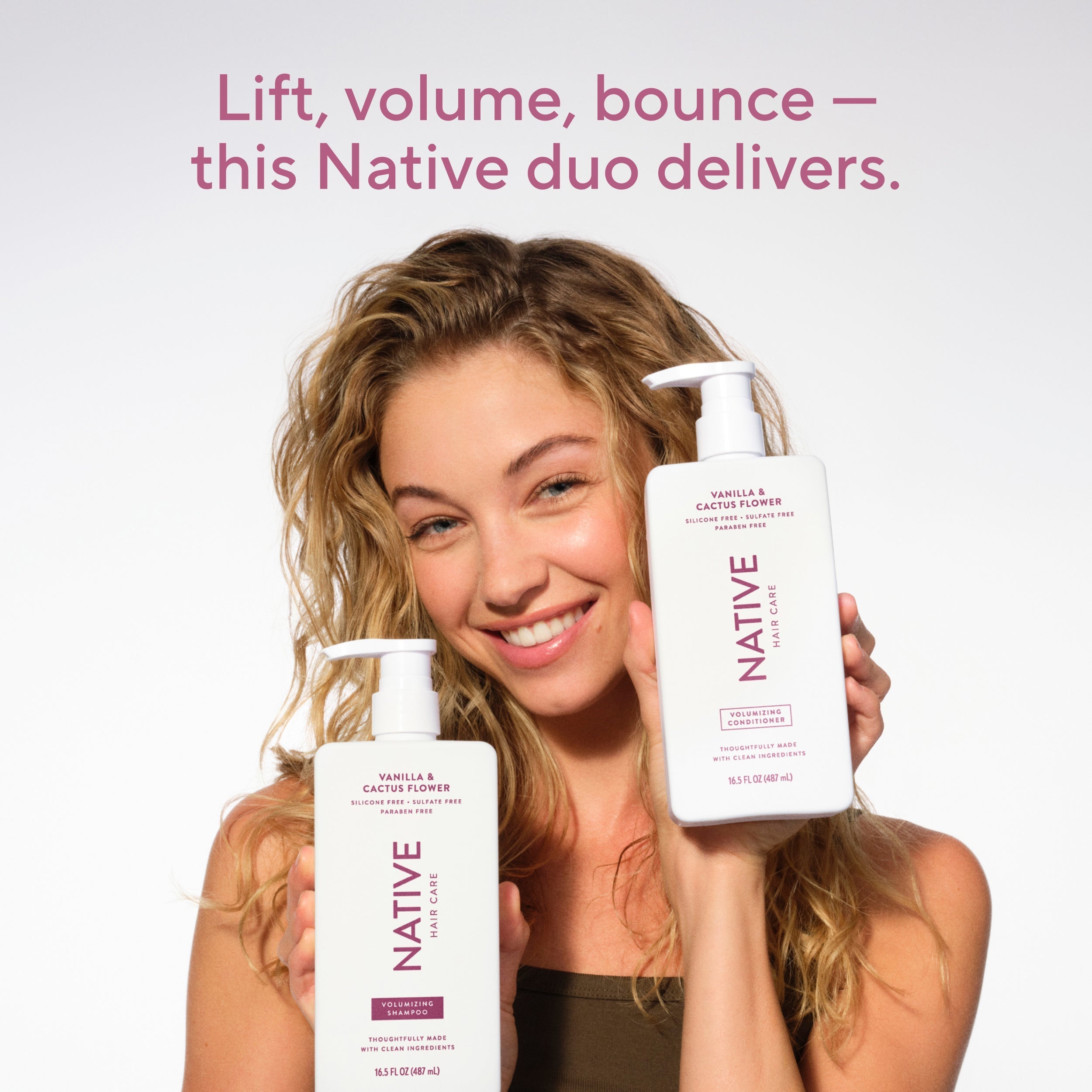 Volumizing Shampoo Vanilla and Cactus Flower 16.5oz Classic Everyday Essential
