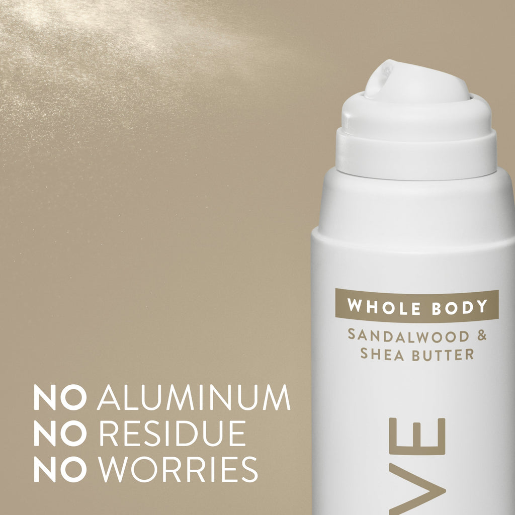 Whole Body Deodorant Spray Sandalwood and Shea Butter 3.5oz Classic Everyday Essential