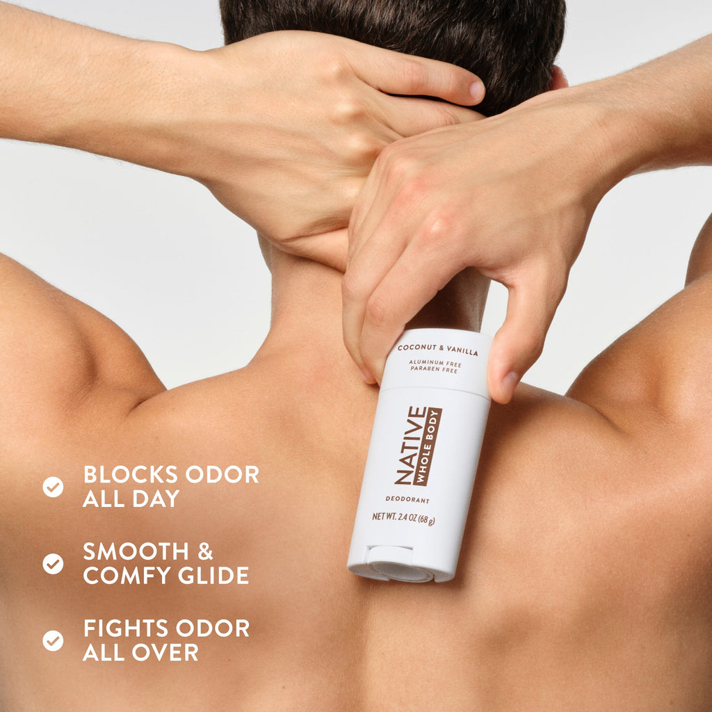Whole Body Deodorant Stick Coconut and Vanilla 2.4oz Classic Everyday Essential