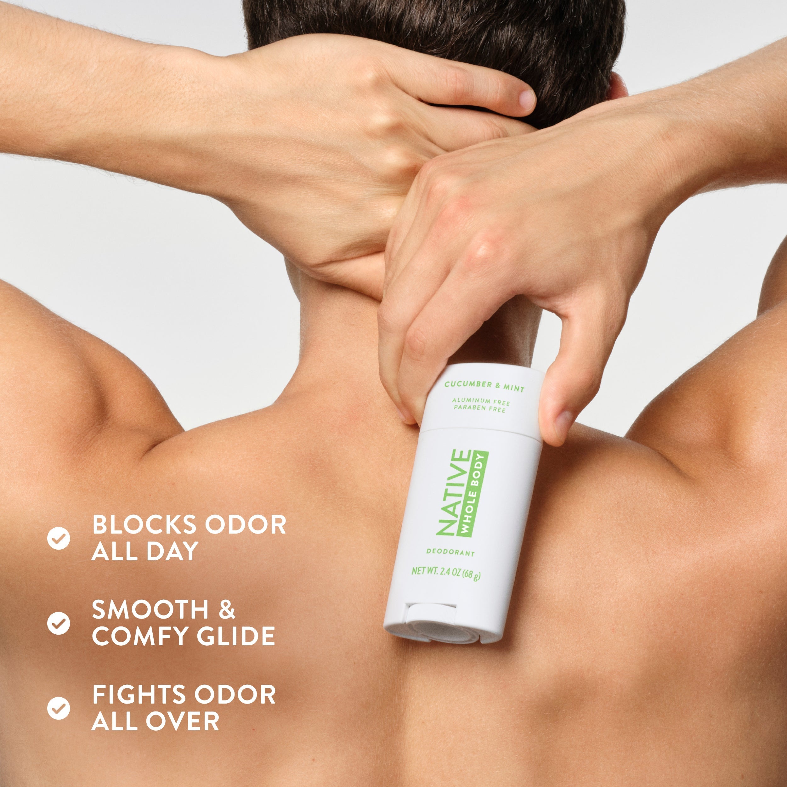 Whole Body Deodorant Stick Cucumber and Mint 2.4oz Classic Everyday Essential
